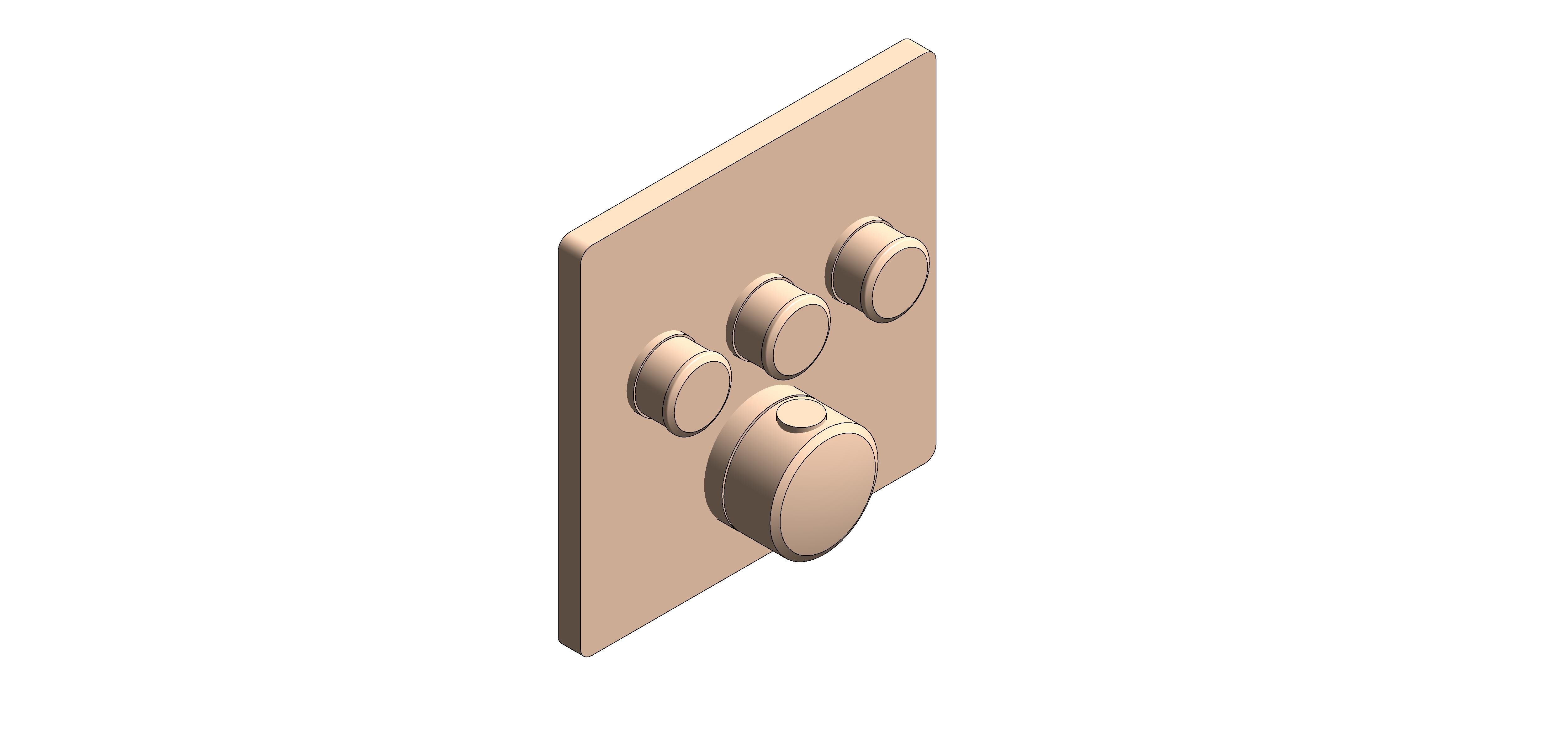 Product: GROHTHERM SmartControl Thermostat for concealed installation with 3 valves (29126DA0)