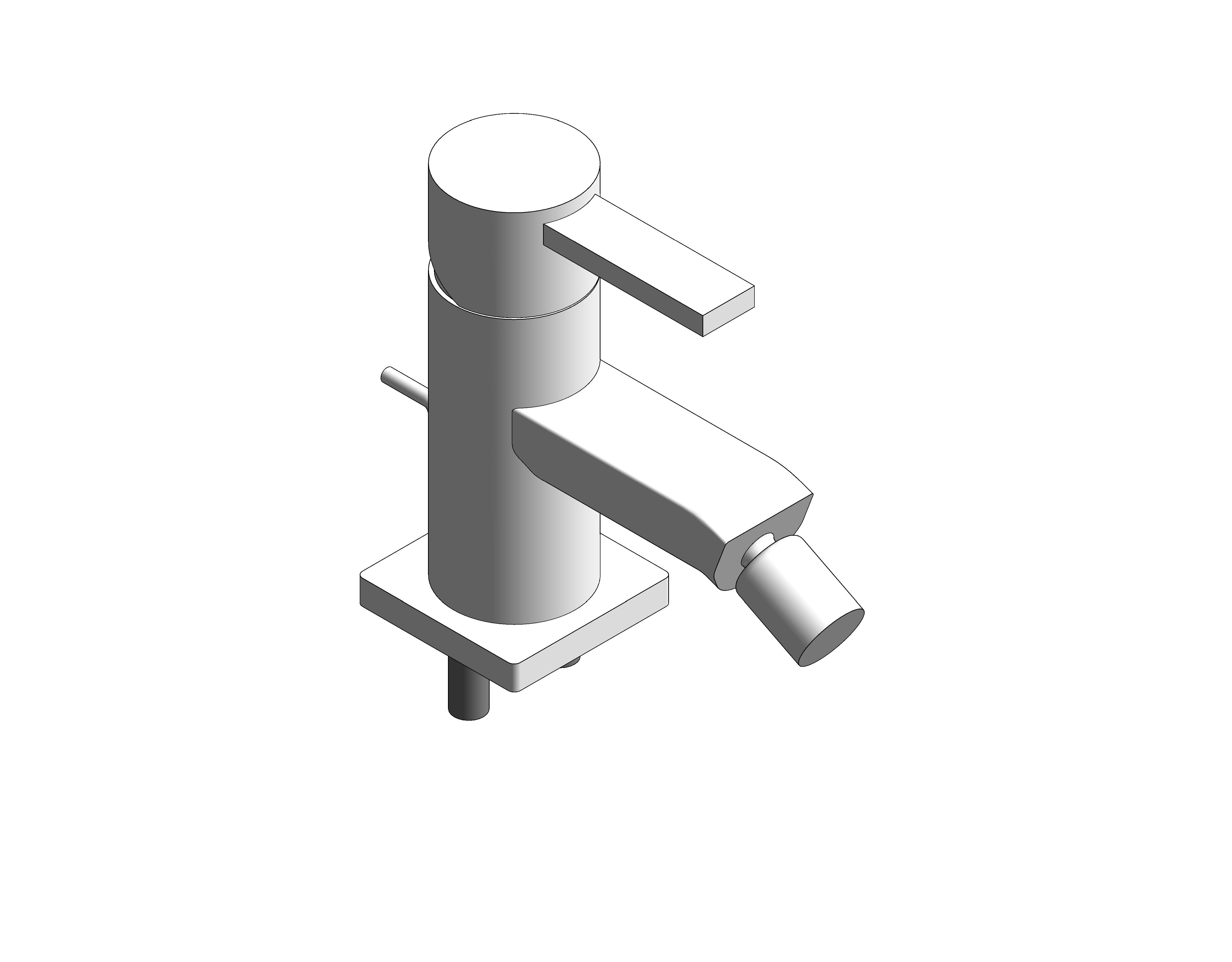 bimstore 3D image of the Grohe Allure - Bidet mixer 1/2″ M-Size - 32147000