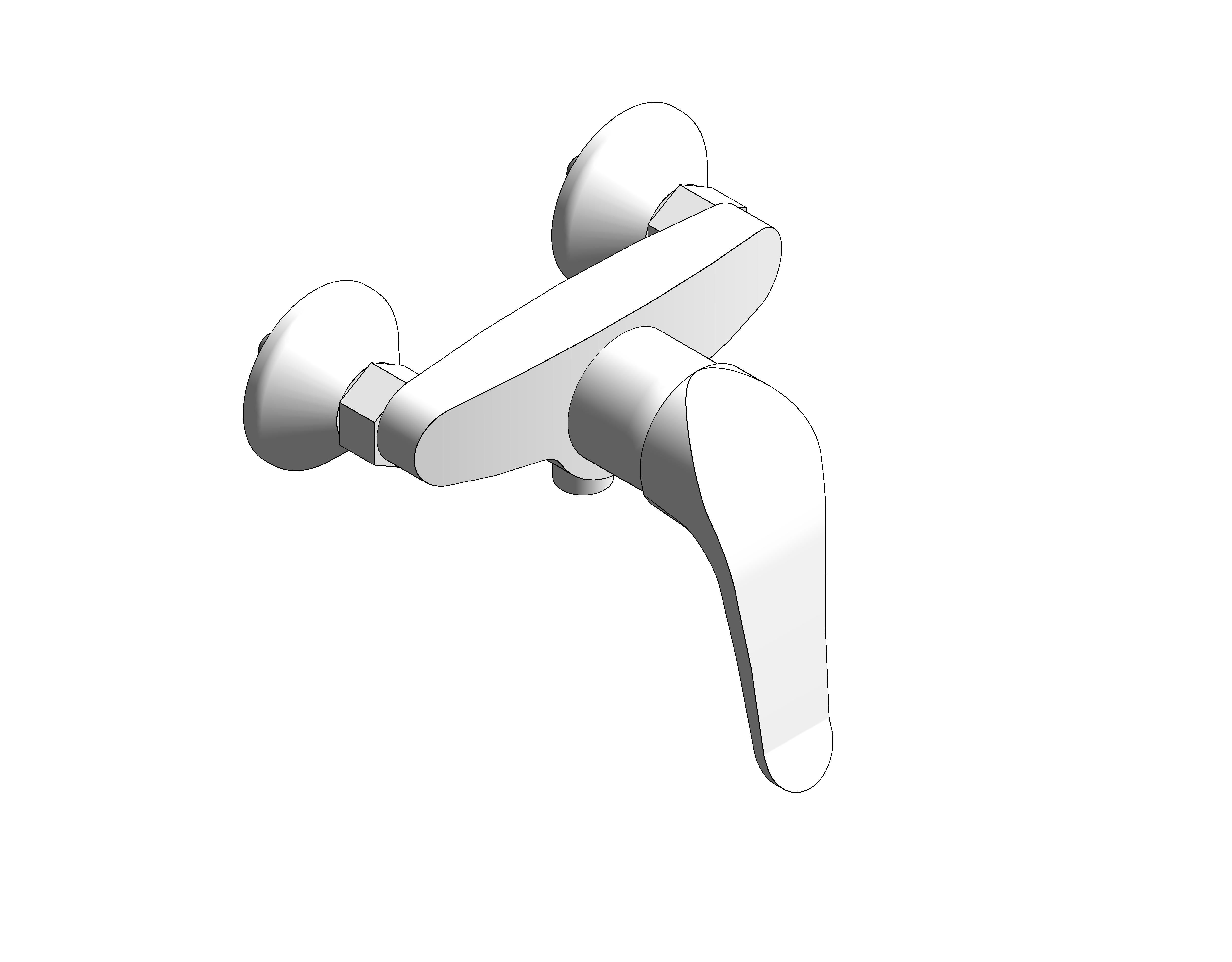 bimstore 3D image of the Grohe Euroeco Special - Single-lever shower mixer 1/2″ - 32780000