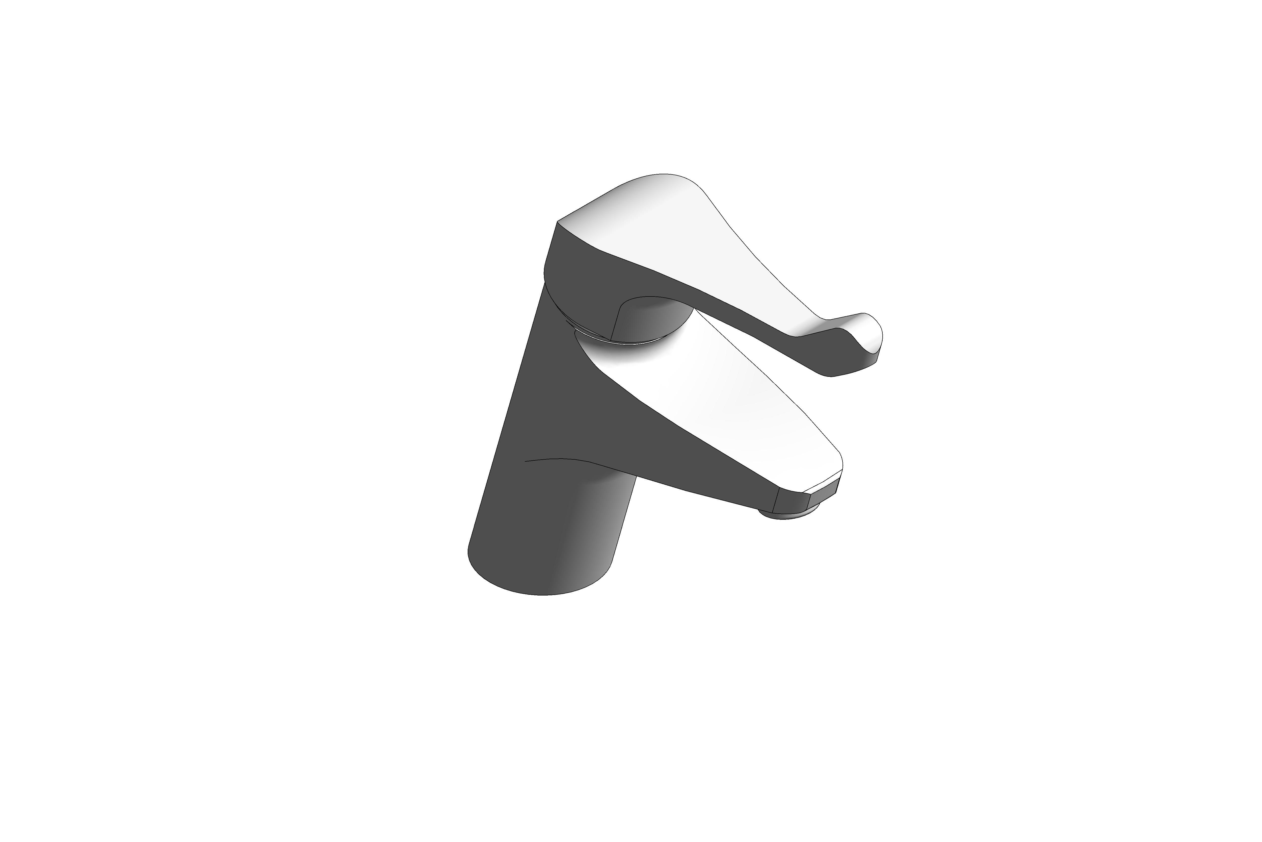 Revit, Bim, Store, Components, MEP, Object, Grohe, Plumbing, Fixtures, 14, METRIC, Euroeco, Special, SMB, Single, Lever, Basin, Mixer, 32790000
