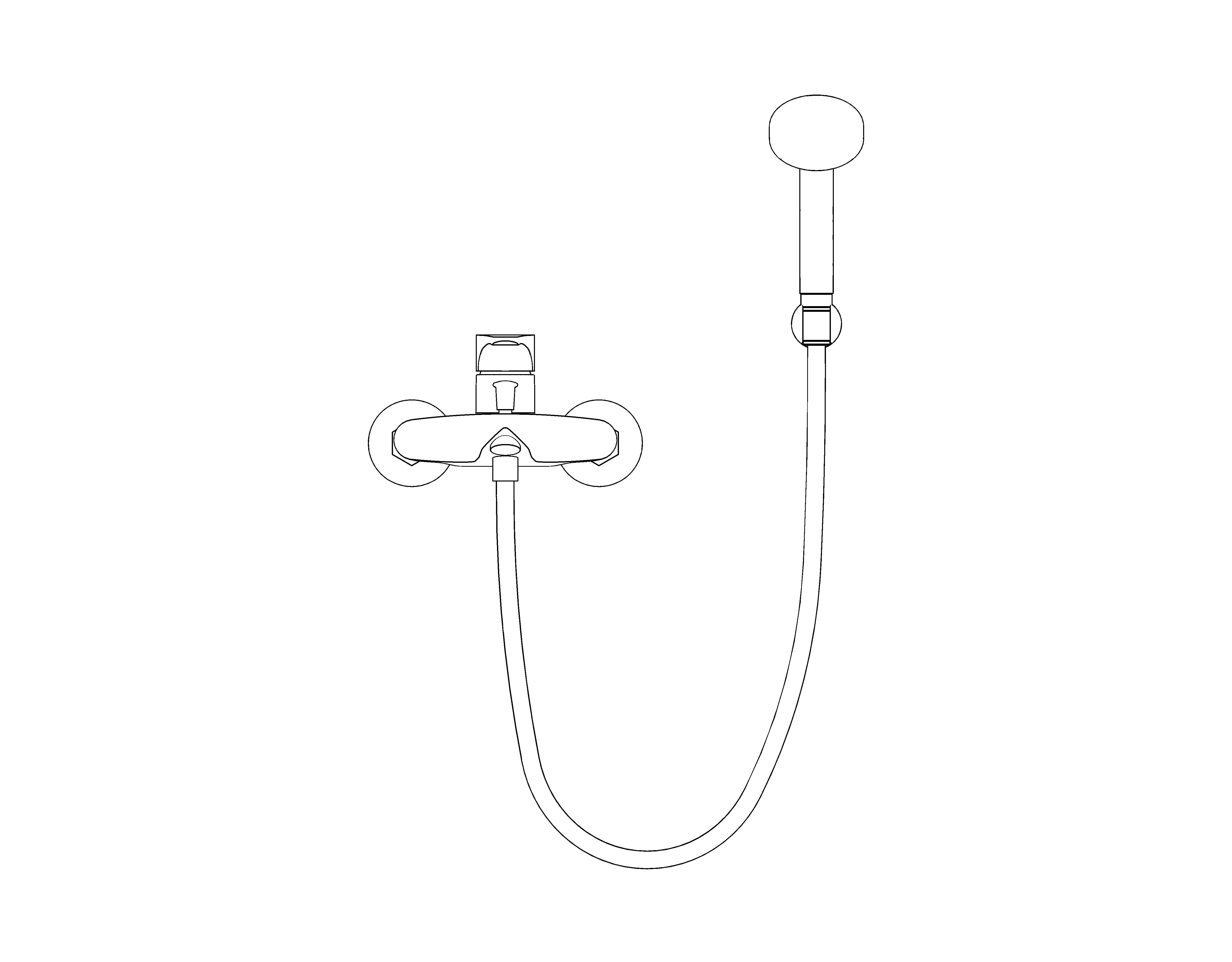 bimstore 3D image of the Grohe Eurosmart - Single-Lever Bath/Shower Mixer 1/2″ - 33302000
