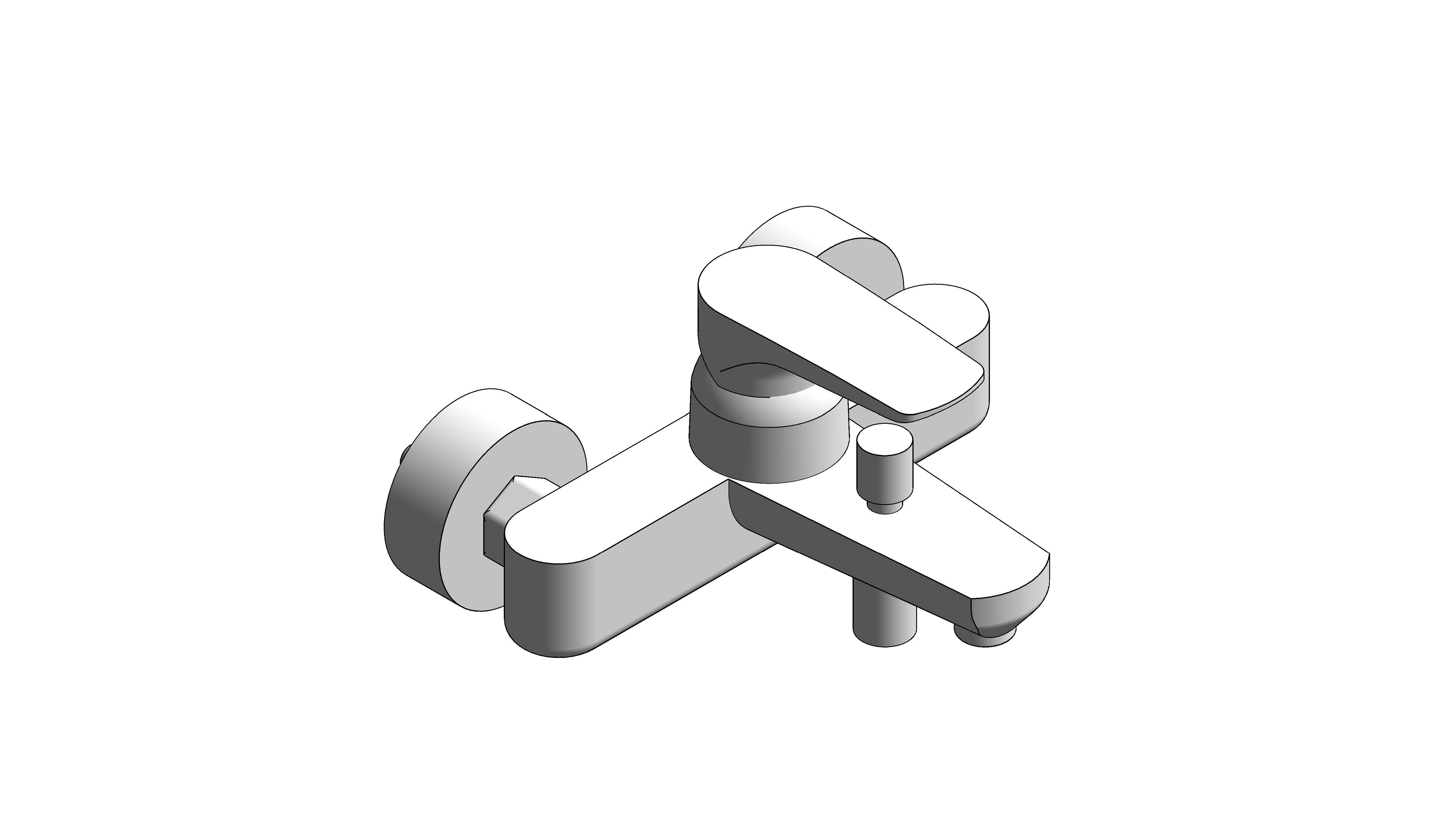 Product: EUROSTYLE COSMOPOLITAN Single-lever bath/shower mixer 1/2″ (33591002)