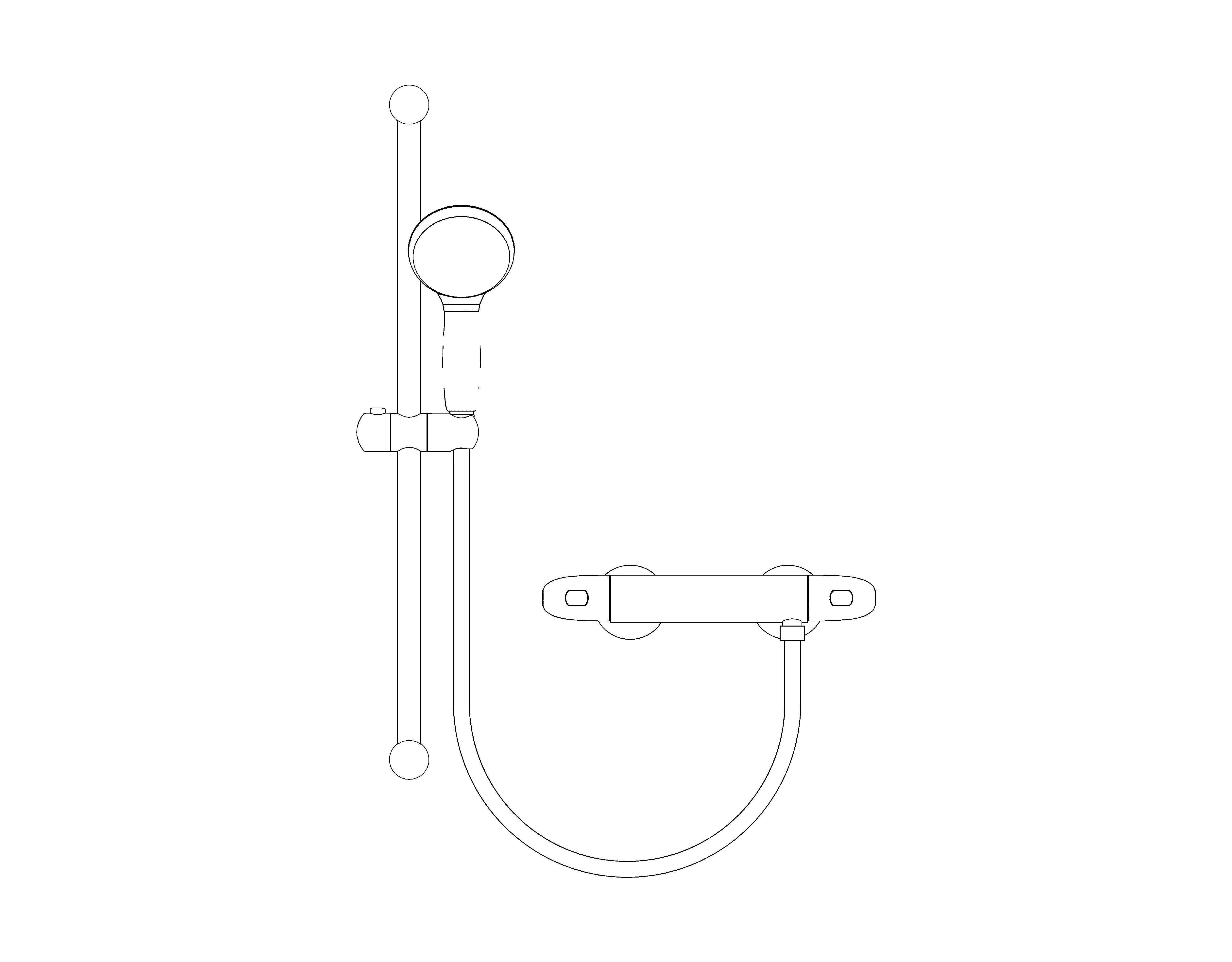 bimstore front image of the Grohe Grohtherm 1000 - Thermostatic shower mixer 1/2″ with shower set - 34151004