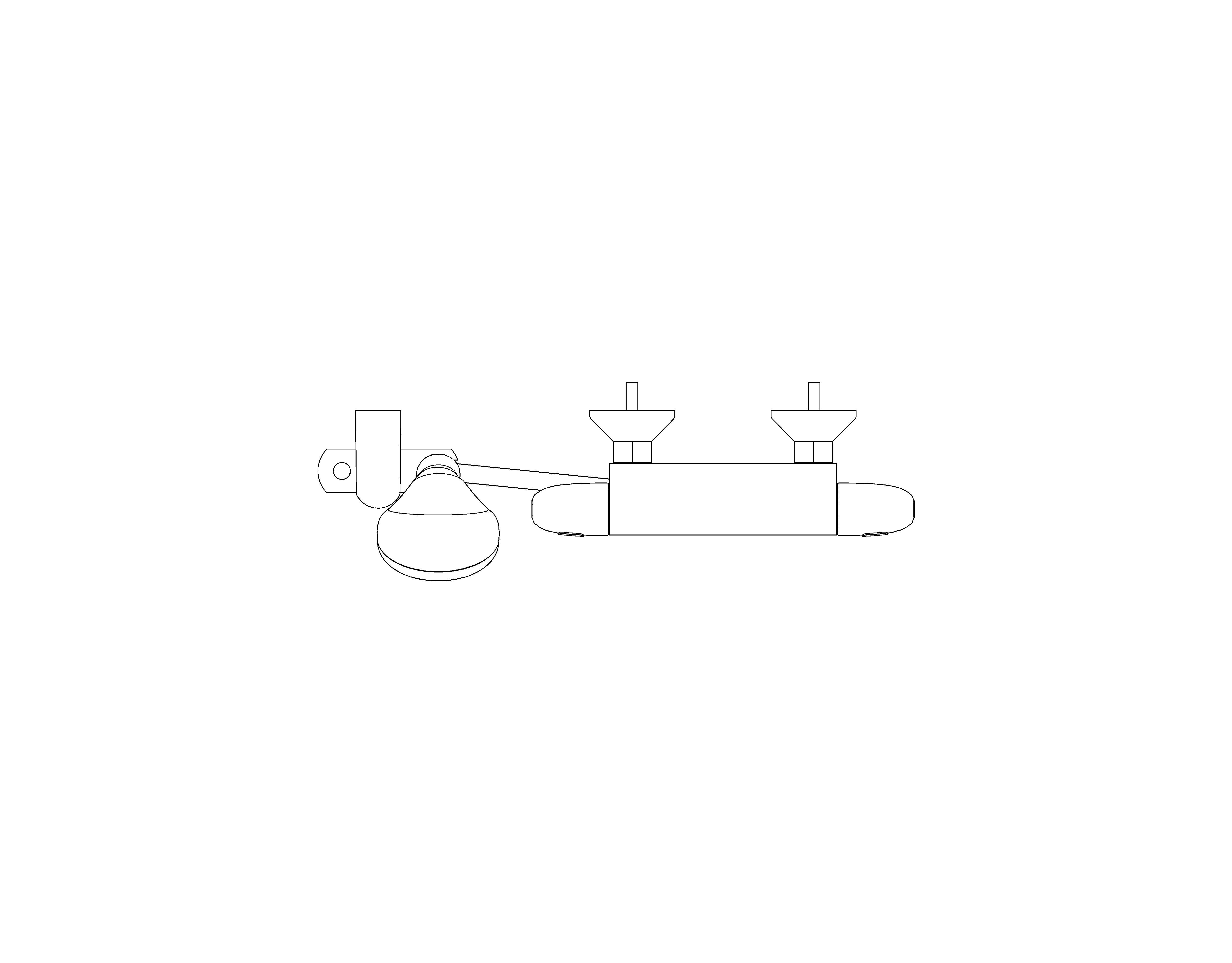bimstore plan image of the Grohe Grohtherm 1000 - Thermostatic shower mixer 1/2″ with shower set - 34151004