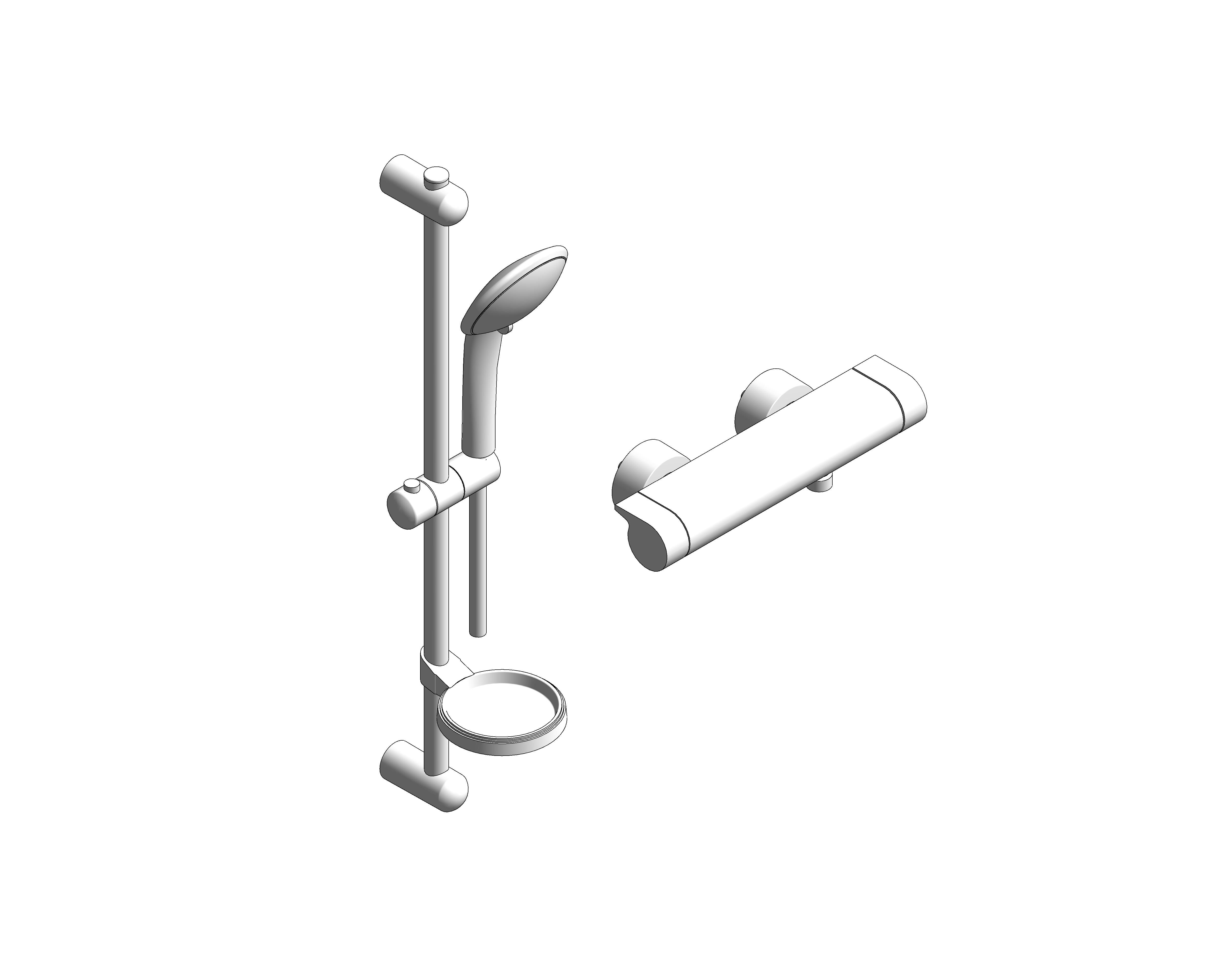 Product: Grohe Grohtherm 2000 - Thermostatic shower mixer 1/2″ with shower set - 34195001