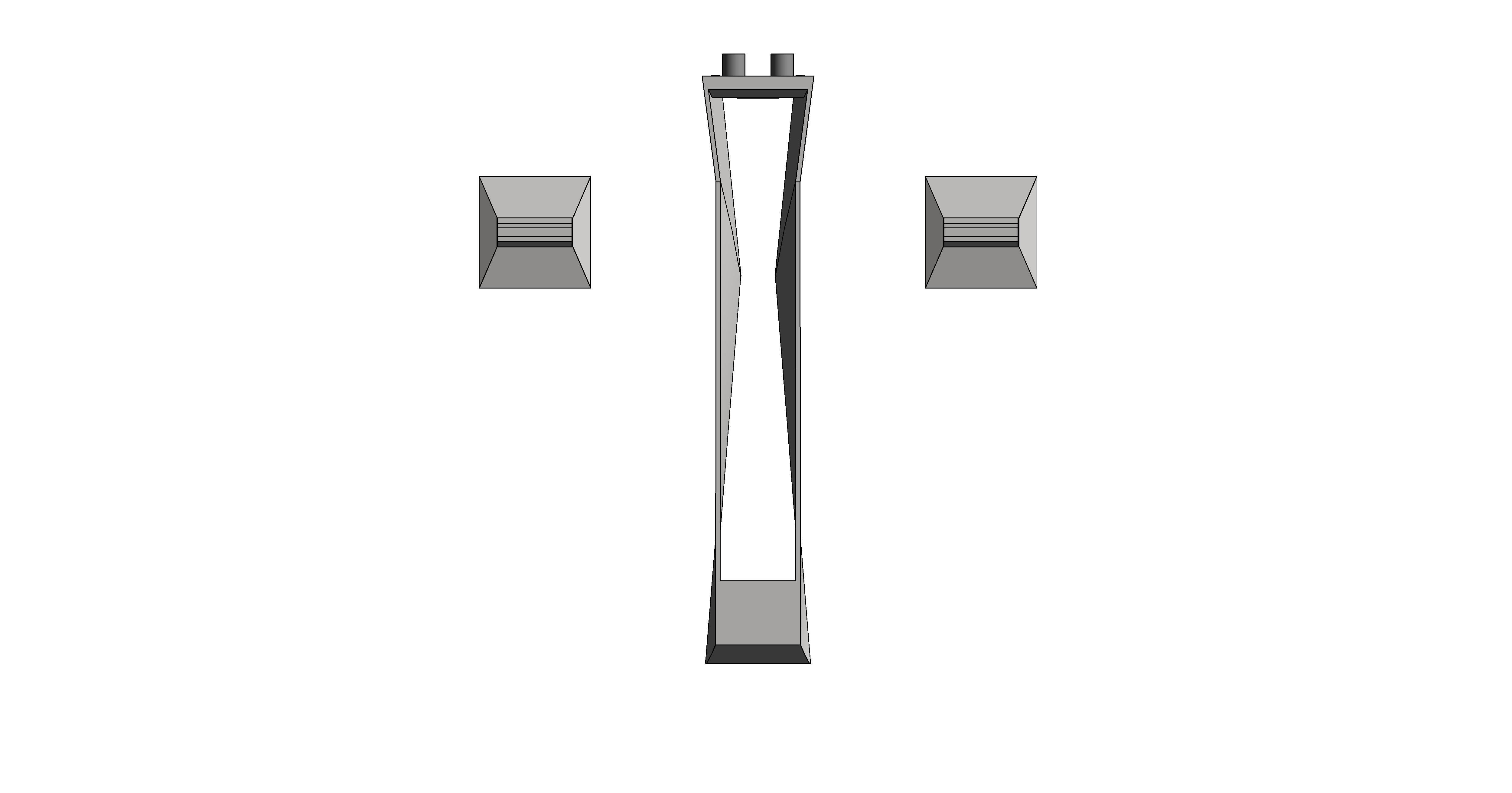 Product: ALLURE BRILLIANT 3-hole wall-mount basin mixer (20635SD0)