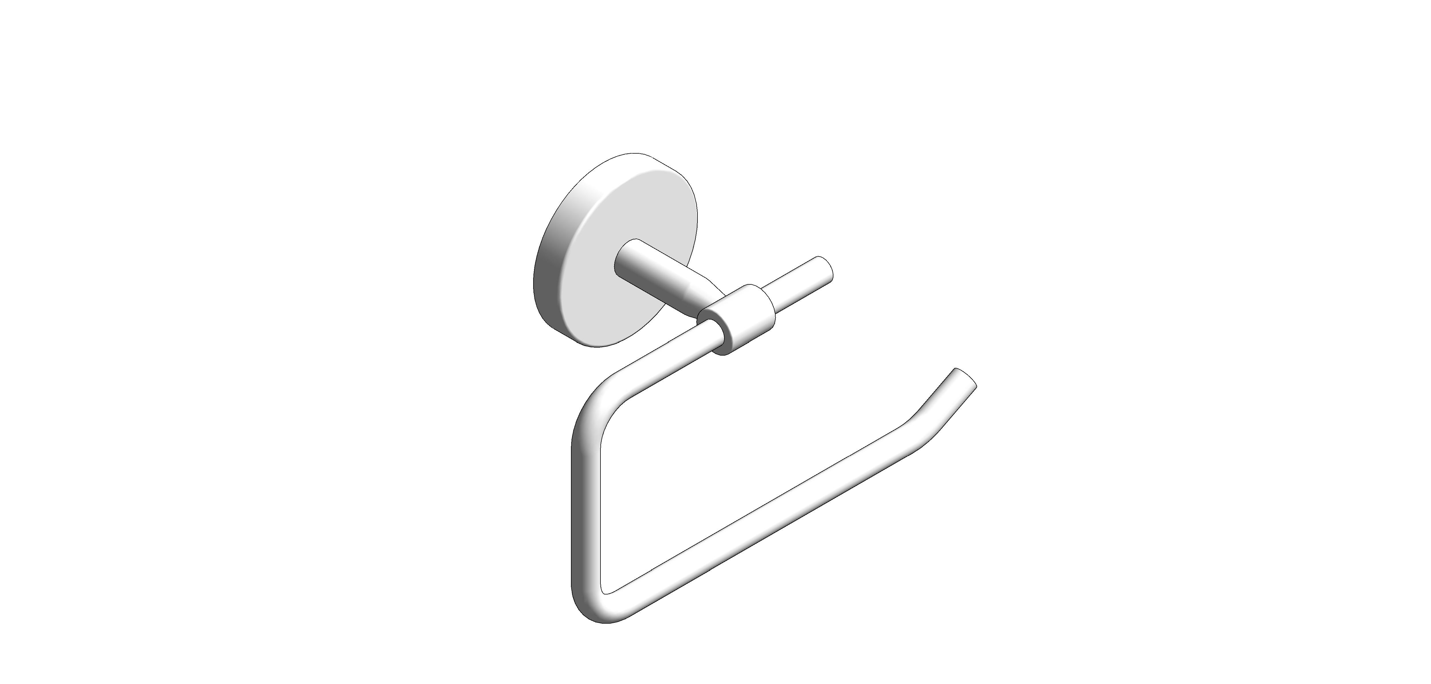 bimstore 3D image of the BauCosmopolitan Toilet Roll Holder - 40457001 from Grohe