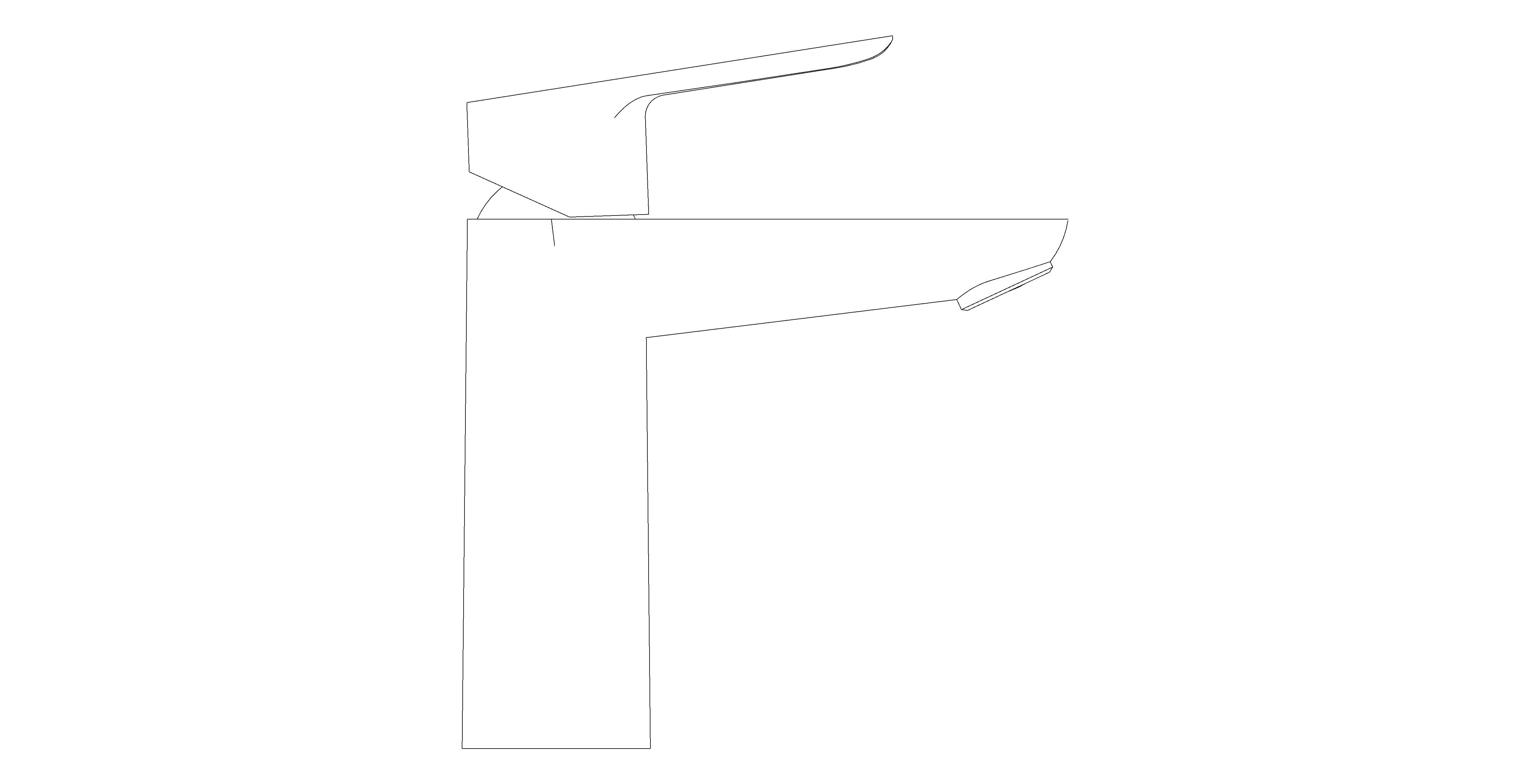bimstore side image of the Bauedge Basin Mixer M Size - 23758000 from Grohe