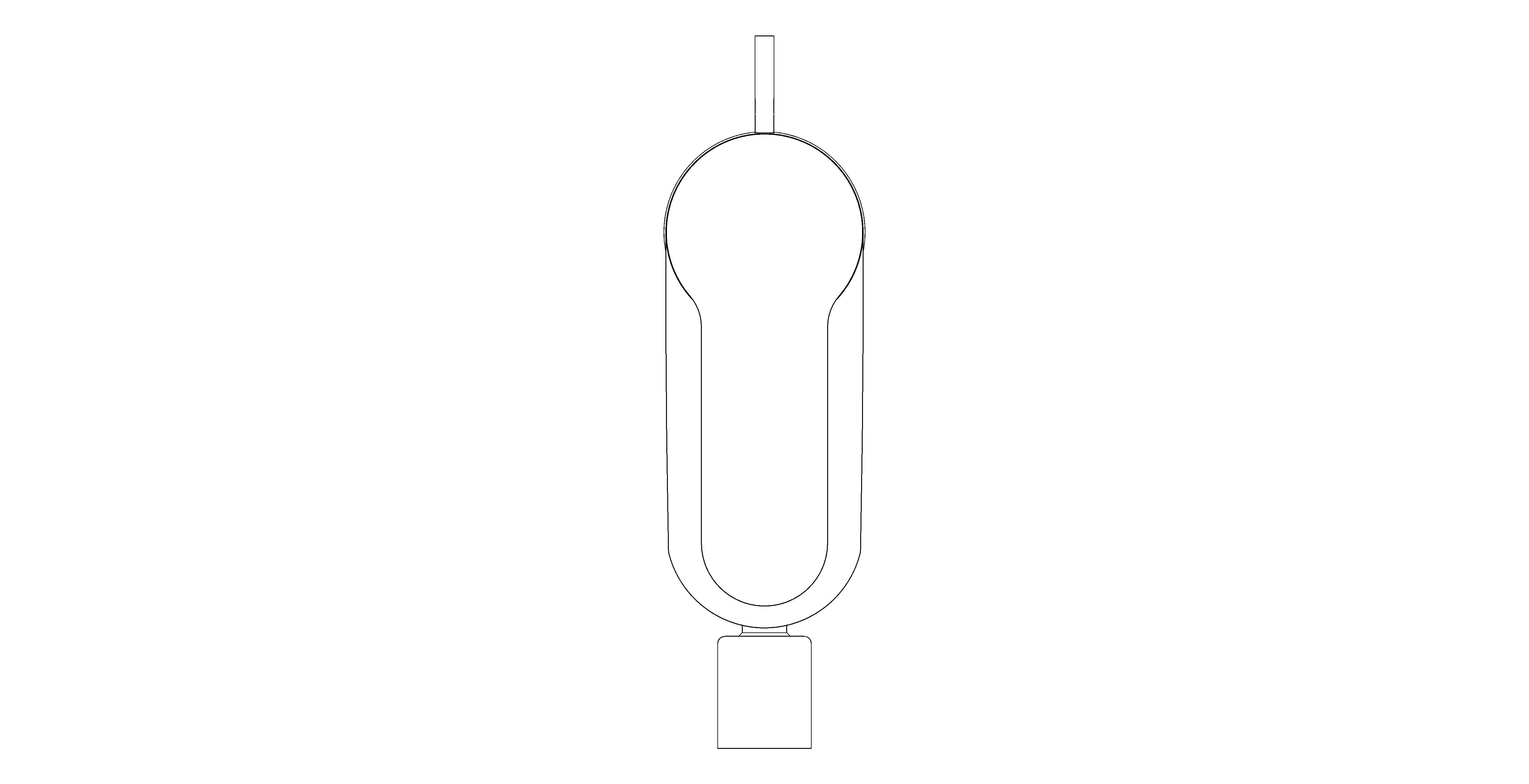bimstore plan image of the Bauedge Single Lever Bidet Mixer - 32822000 from Grohe