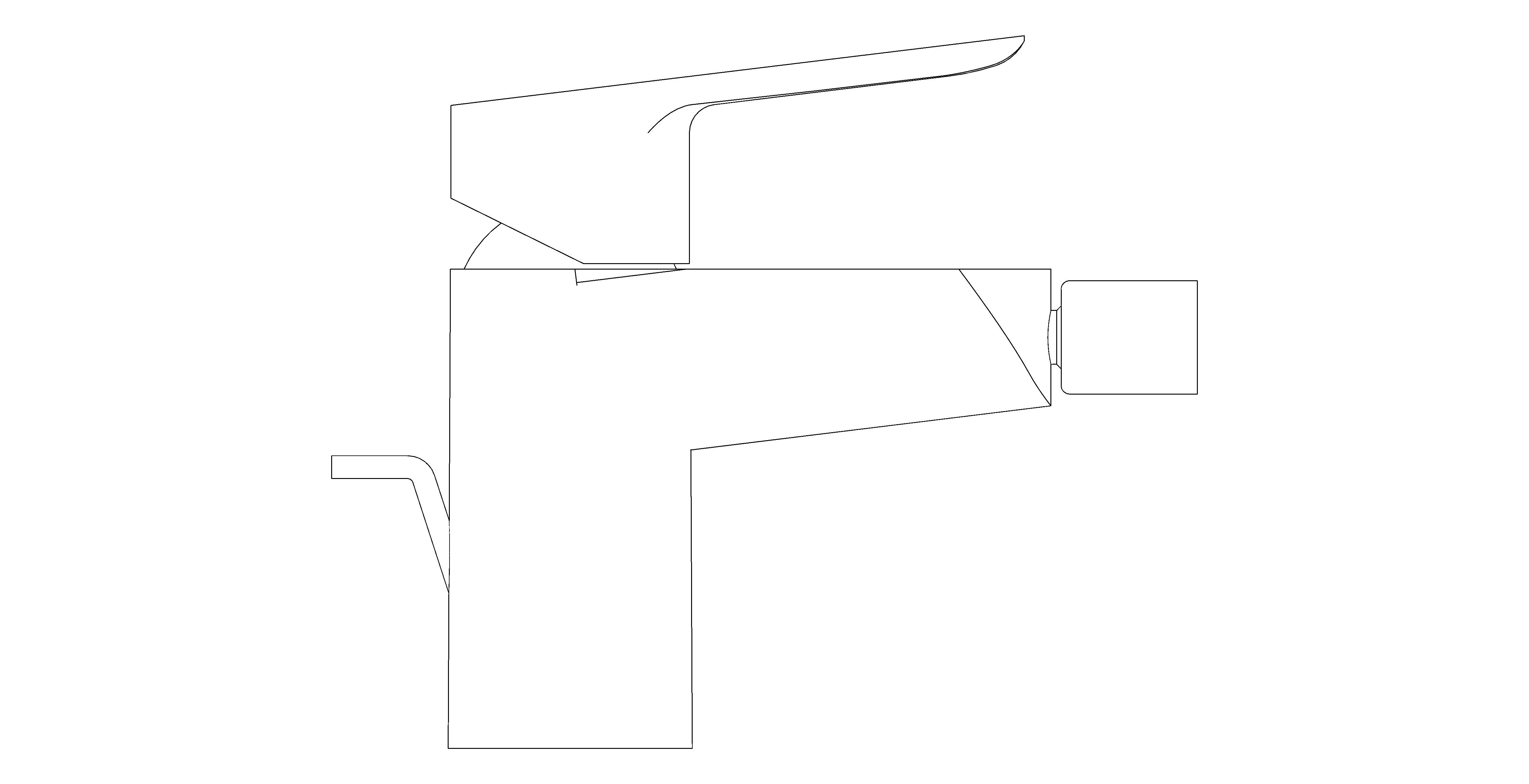 bimstore side image of the Bauedge Single Lever Bidet Mixer - 32822000 from Grohe
