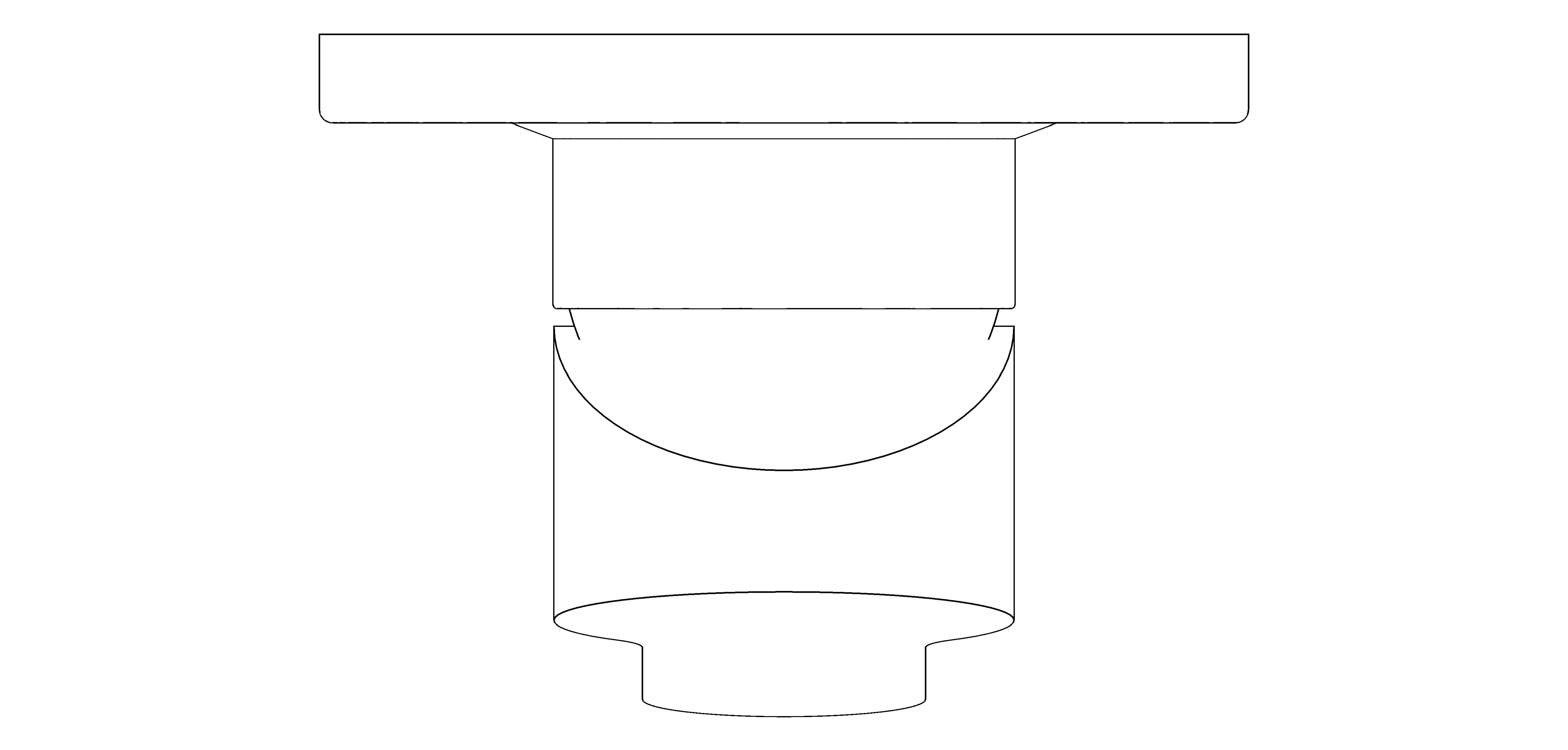 bimstore plan image of the Bauedge Single Lever Shower Mixer - 29040000 from Grohe
