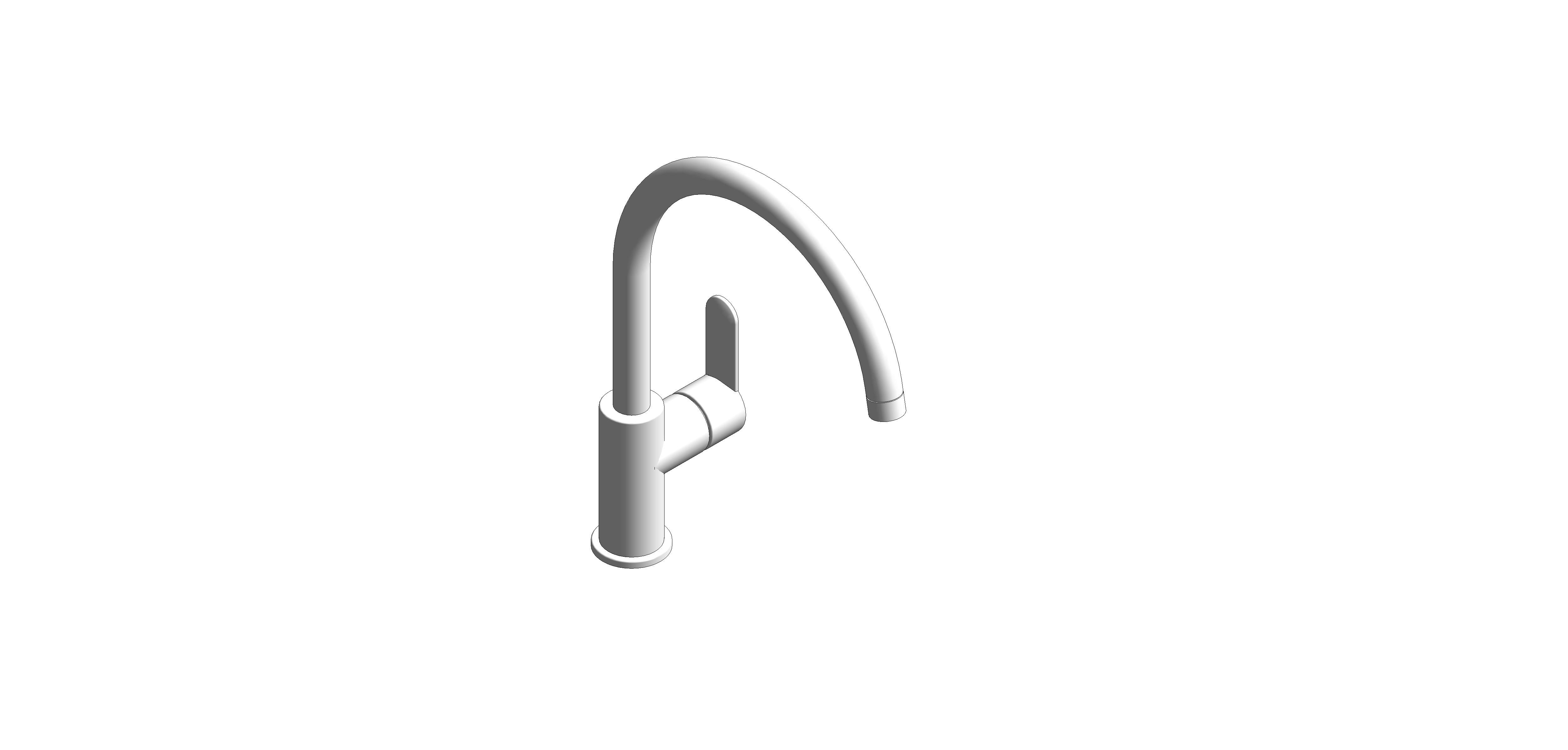bimstore 3D image of the Bauedge Single Lever Sink Mixer - 31233000 from Grohe
