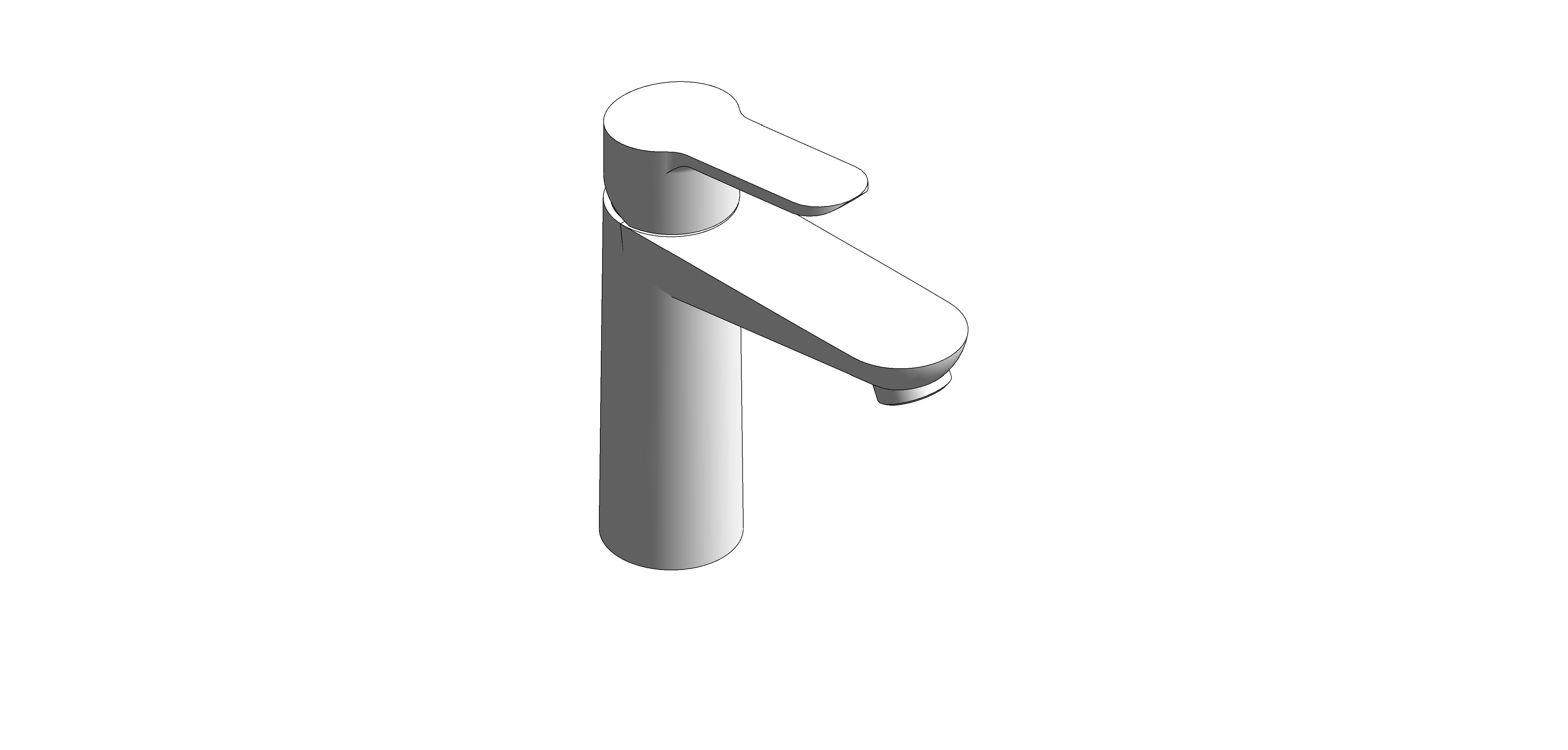 bimstore 3D image of the BauLoop Basin Mixer M Size - 23762000 from Grohe