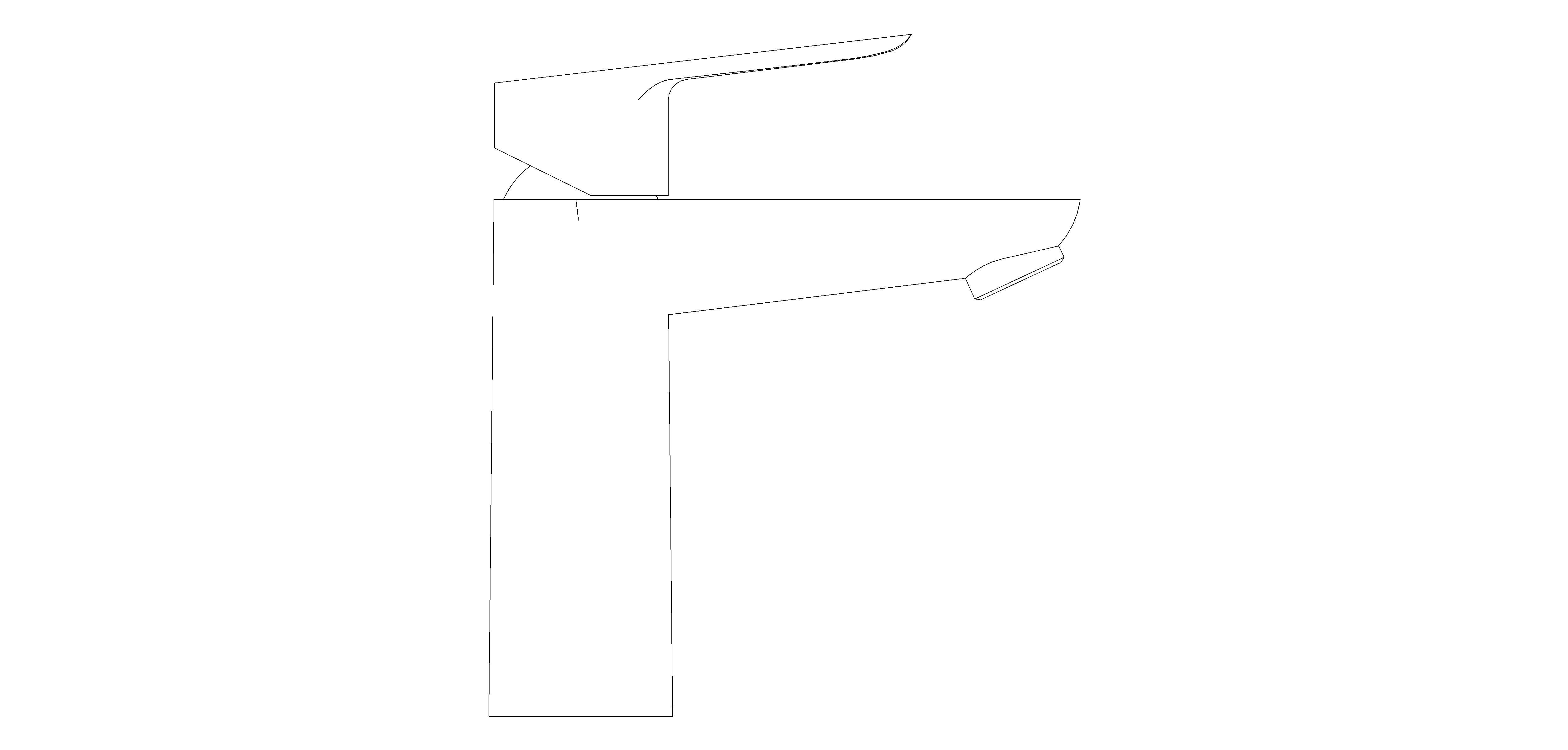 bimstore side image of the BauLoop Basin Mixer M Size - 23762000 from Grohe
