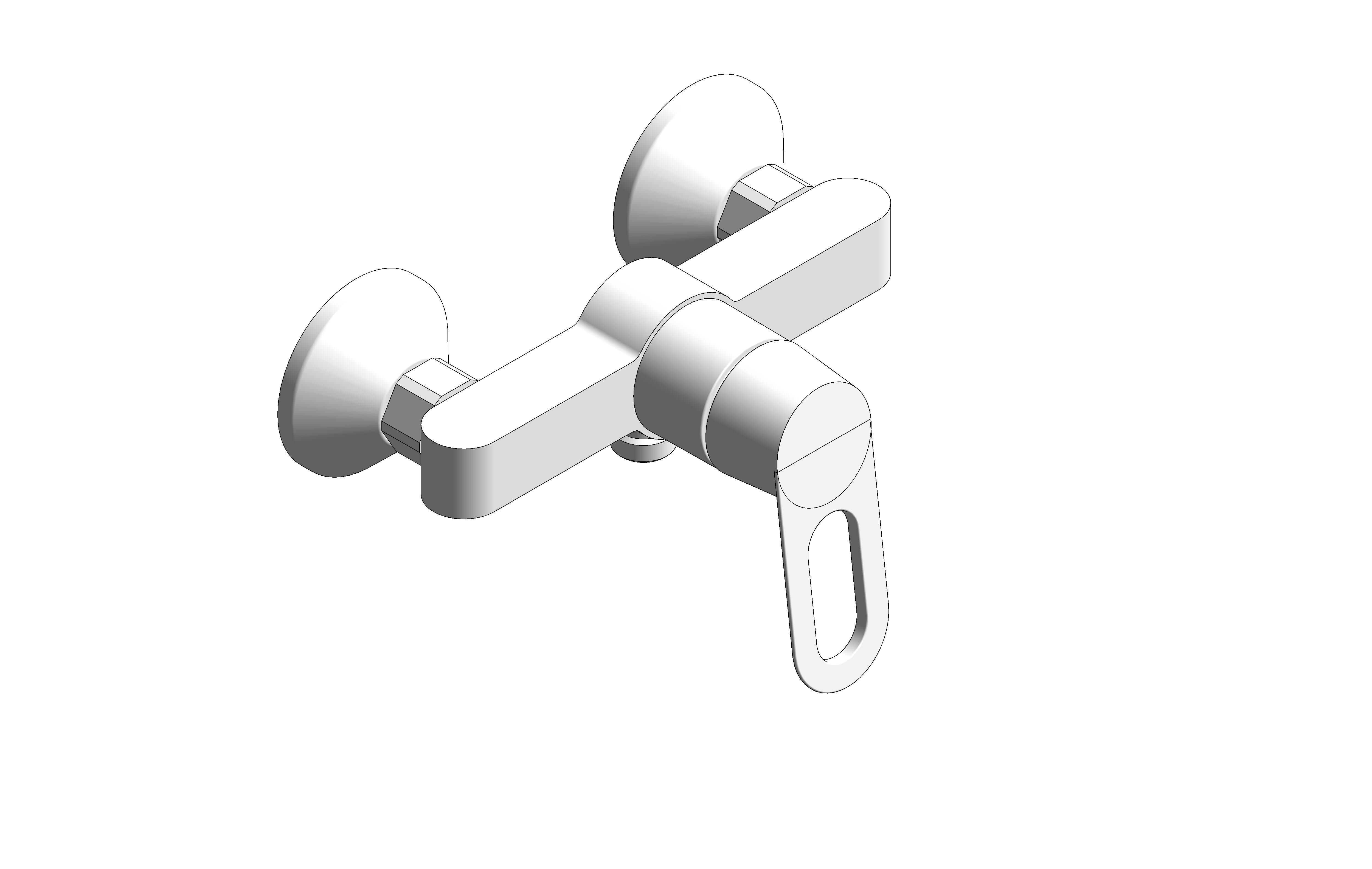 Product: BauLoop Single Lever Shower Mixer - 23634000