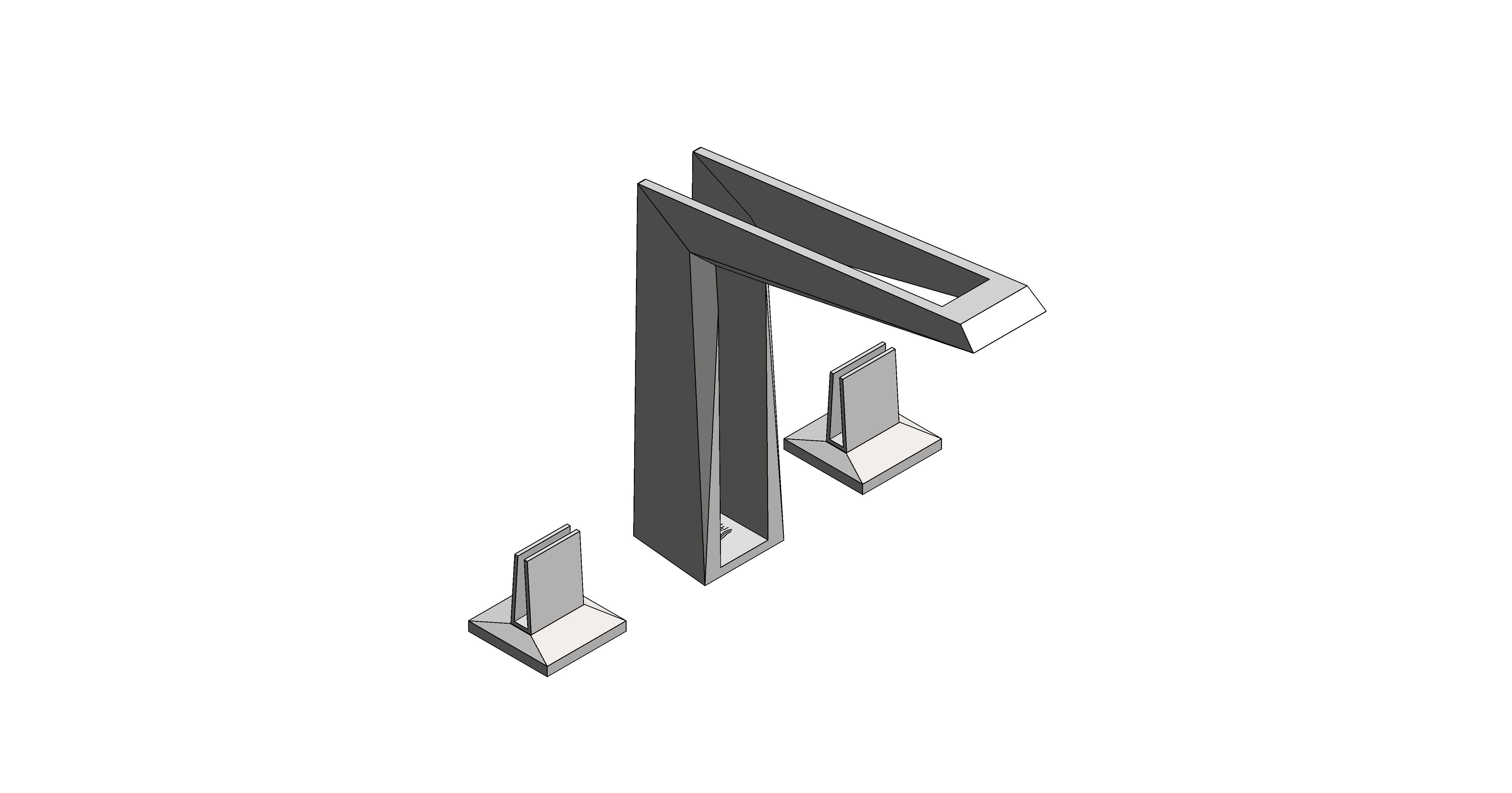Product: ALLURE BRILLIANT 3-hole deck-mount basin mixer (20634SD0)