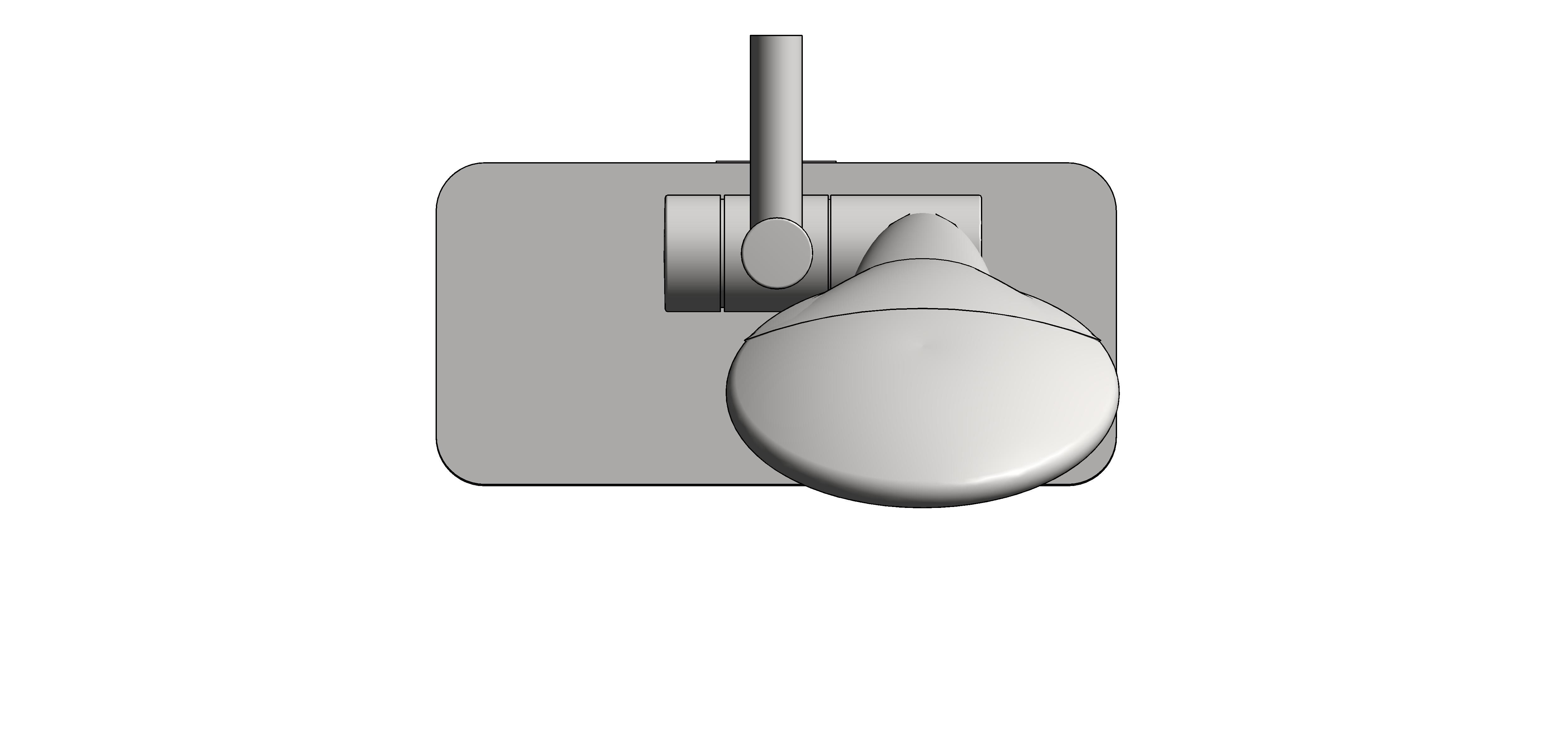 bimstore plan image of the Euphoria Champagne 110 Shower Rail Set 600 - 26624000 from Grohe