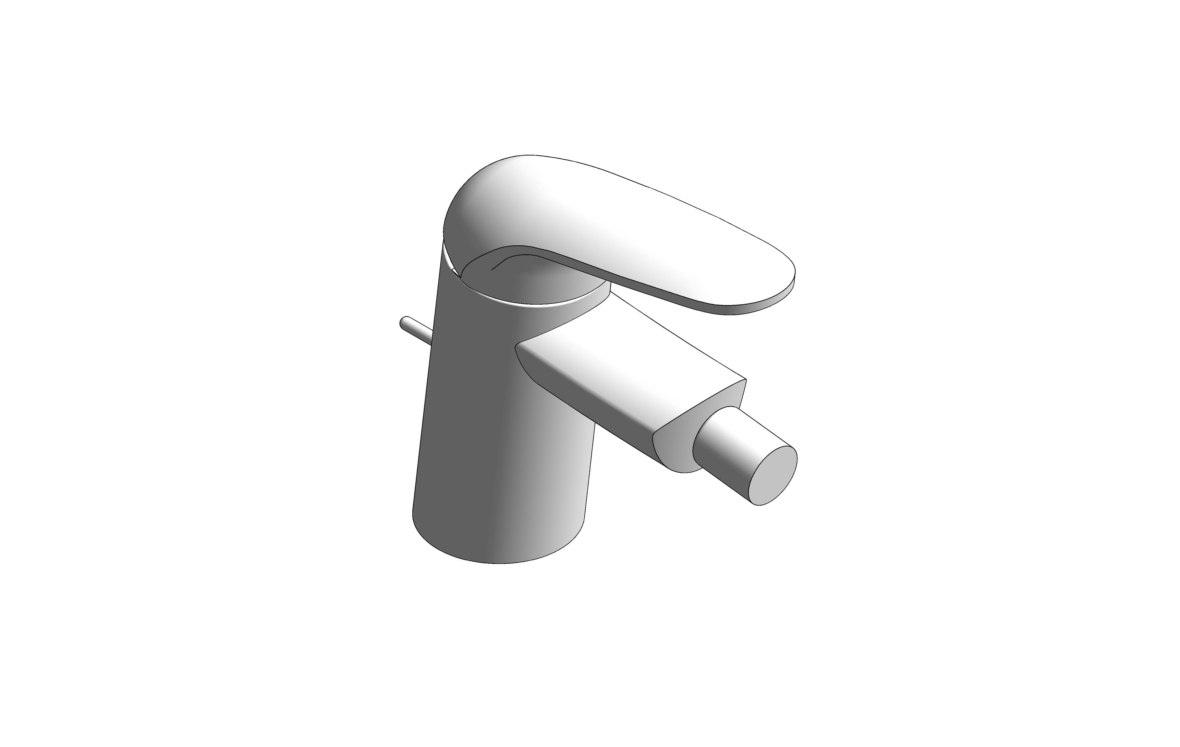 bimstore 3D image of the Eurostyle Bidet Mixer S Size - 23720003 from Grohe