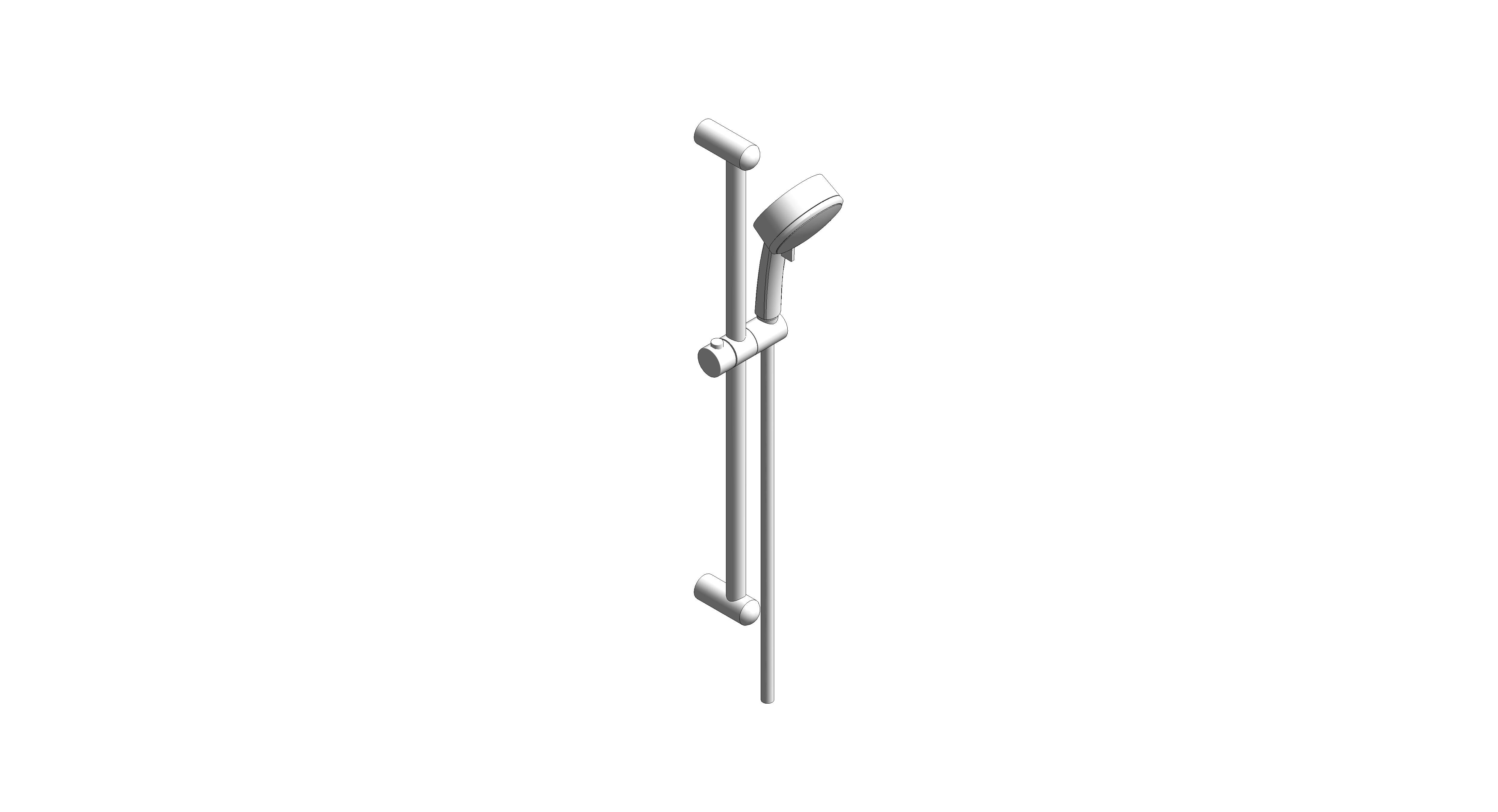bimstore 3D image of the Tempesta 100 Shower Rail Set – Cradle to Cradle – 26803000 from Grohe