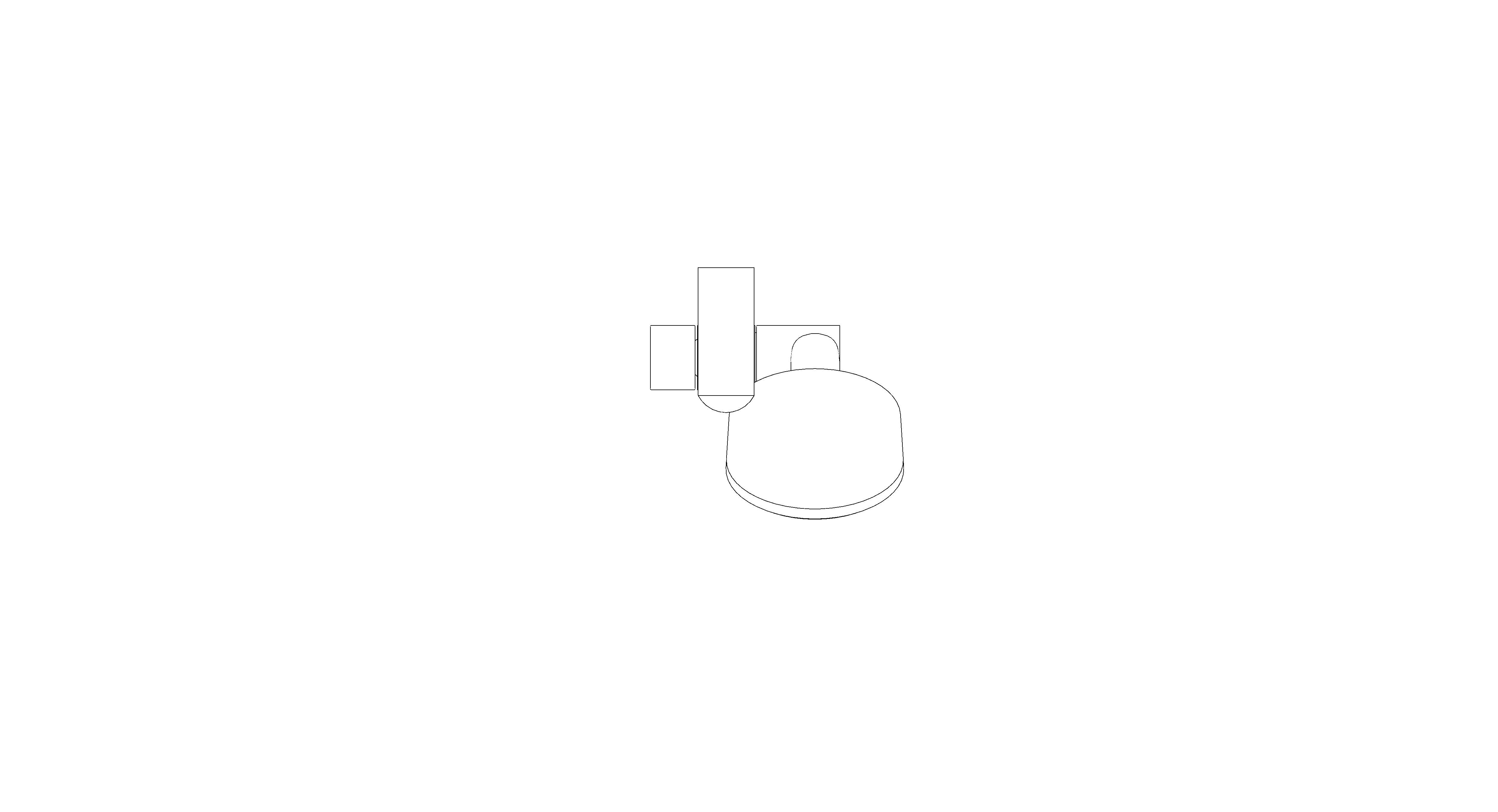 bimstore plan image of the Tempesta 100 Shower Rail Set – Cradle to Cradle – 26803000 from Grohe
