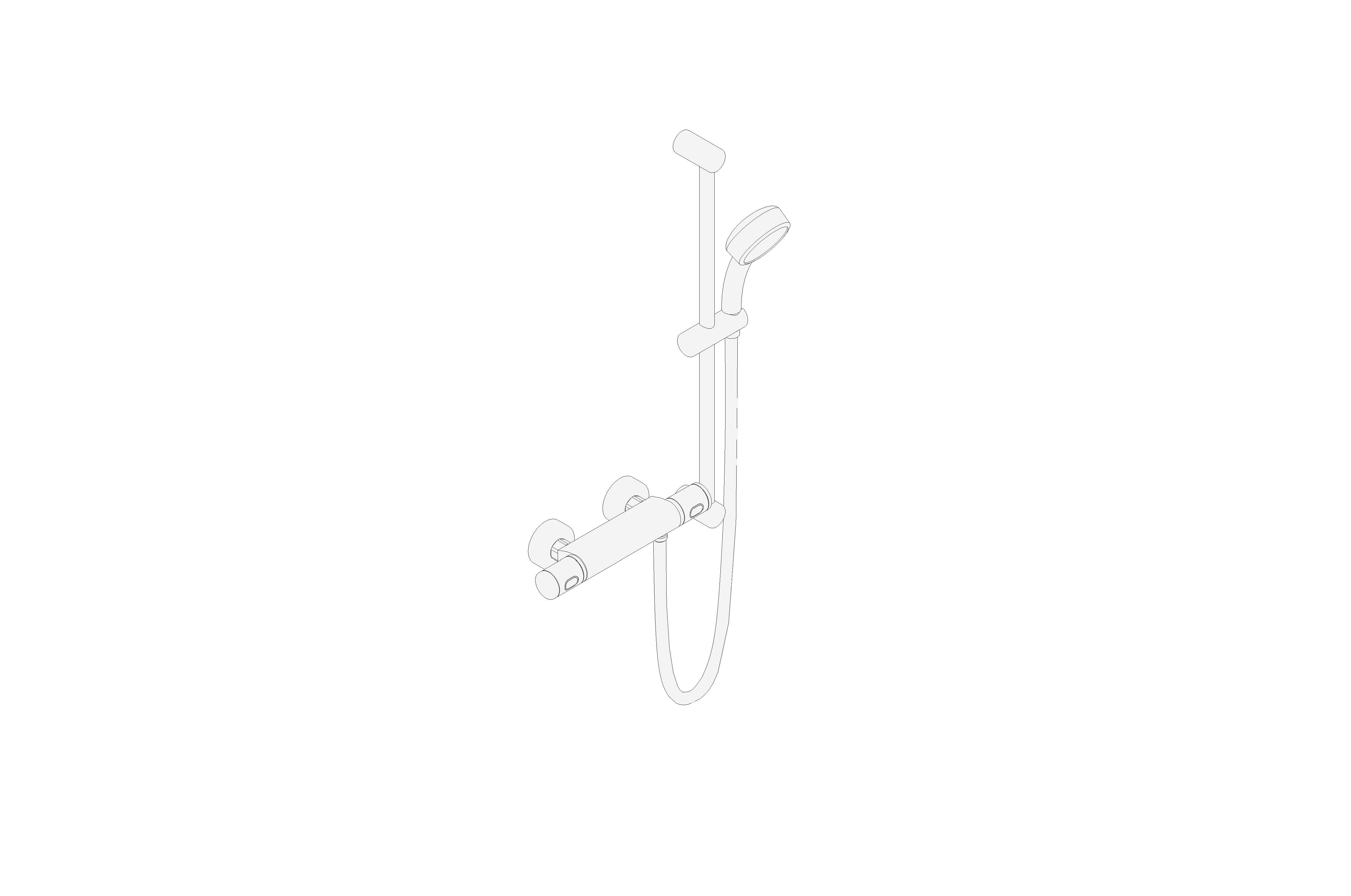 Product: Grohtherm 1000 Performance Thermostatic shower mixer 1/2" with shower set FR NF/C3 - 34787000