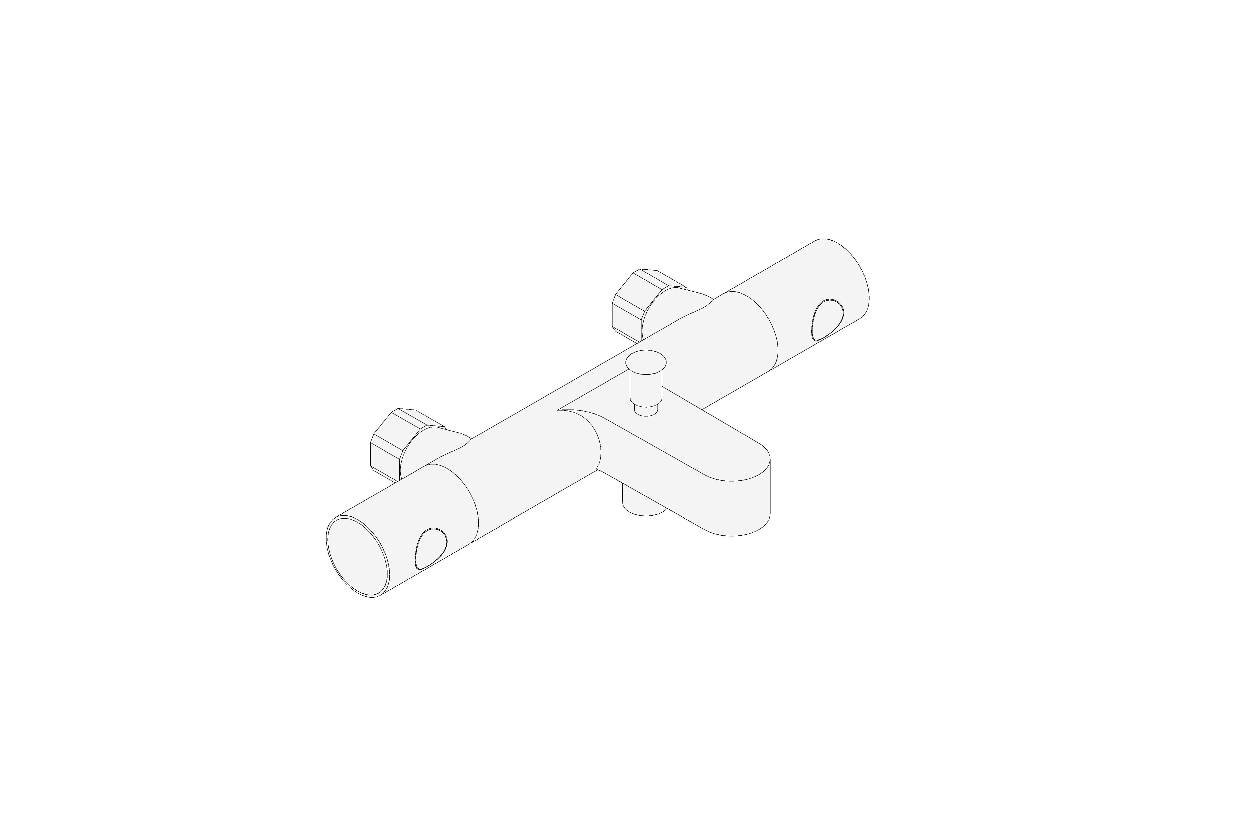 Product: Grohtherm 800 Cosmopolitan Thermostatic bath mixer 1/2" w/o unions - 34770000