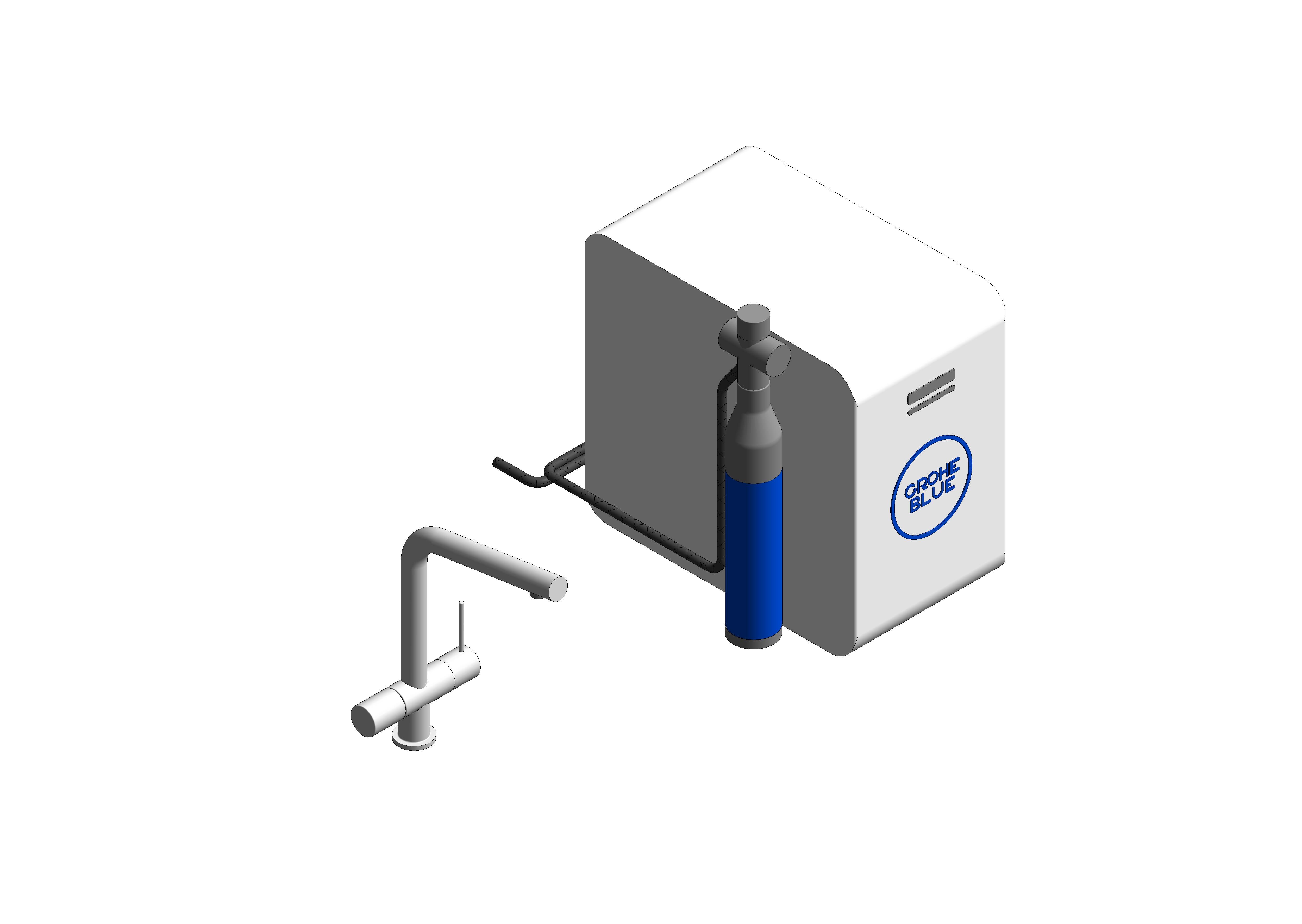 Revit, Bim, Store, Components, MEP, Object, Grohe, Plumbing, Fixtures, 14, METRIC, Blue, C+S, Minta, OHM, L, Spout, 31347002