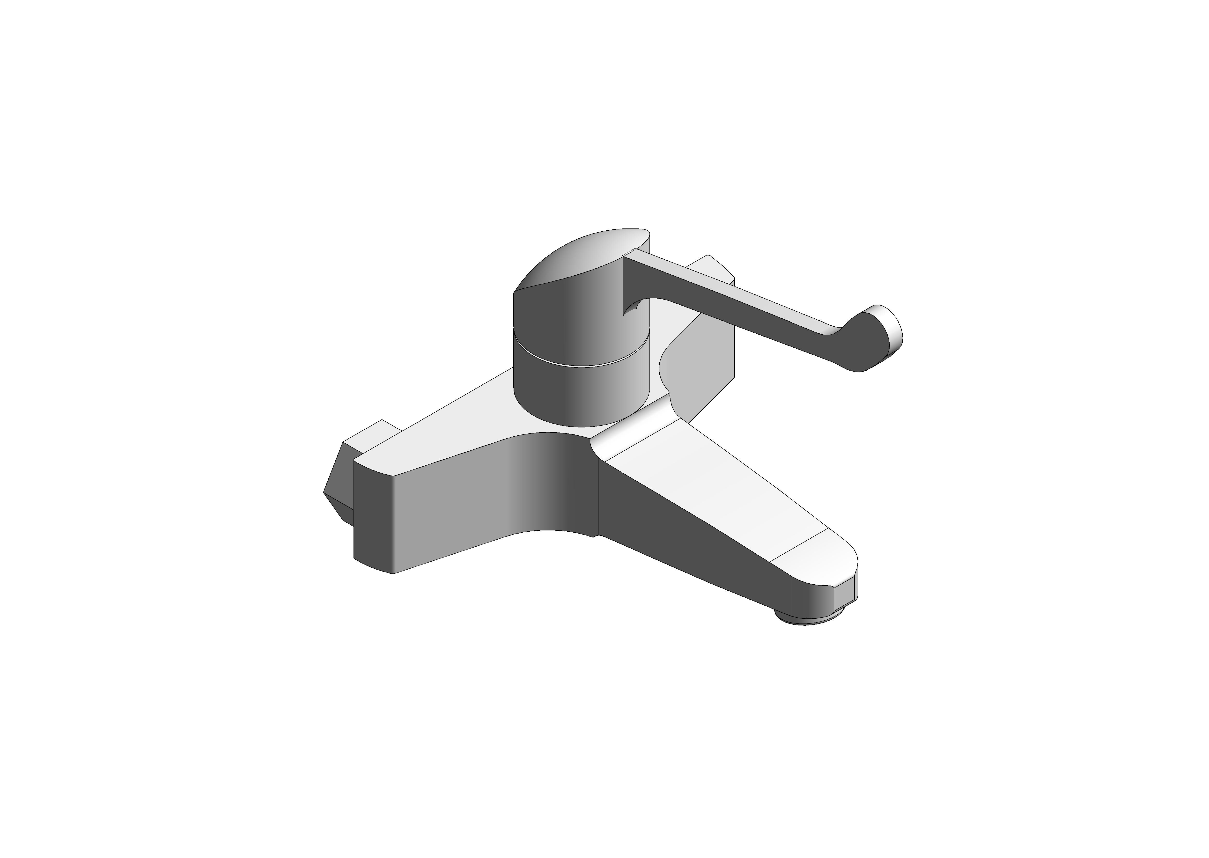 Product: Grohe Euroeco Special Wash Basin Mixer with Wall Mounted Safety Lever - 32823000