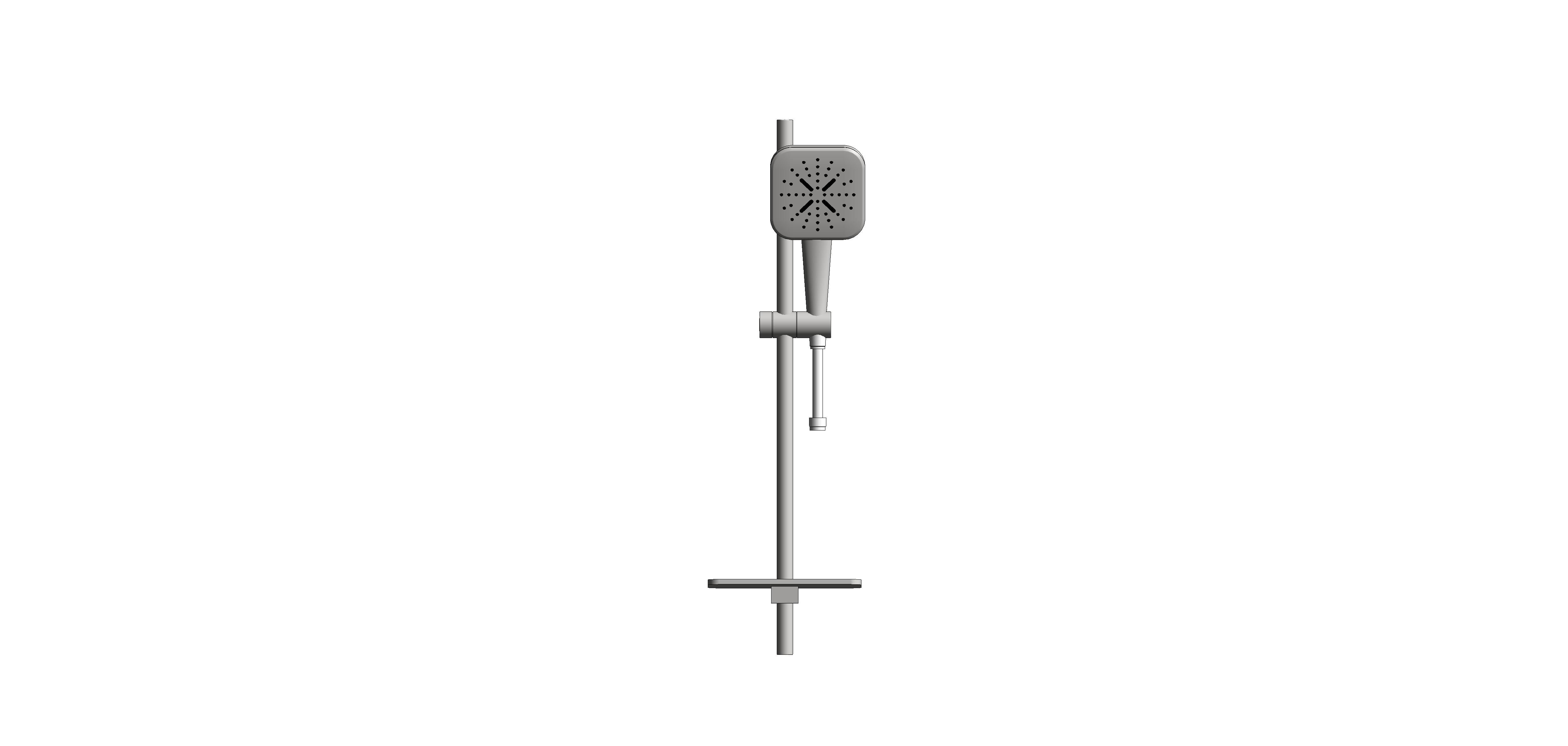 bimstore front image of the Rainshower Smart Active 130 Cube Shower Rail Set 600 - 26622000 from Grohe