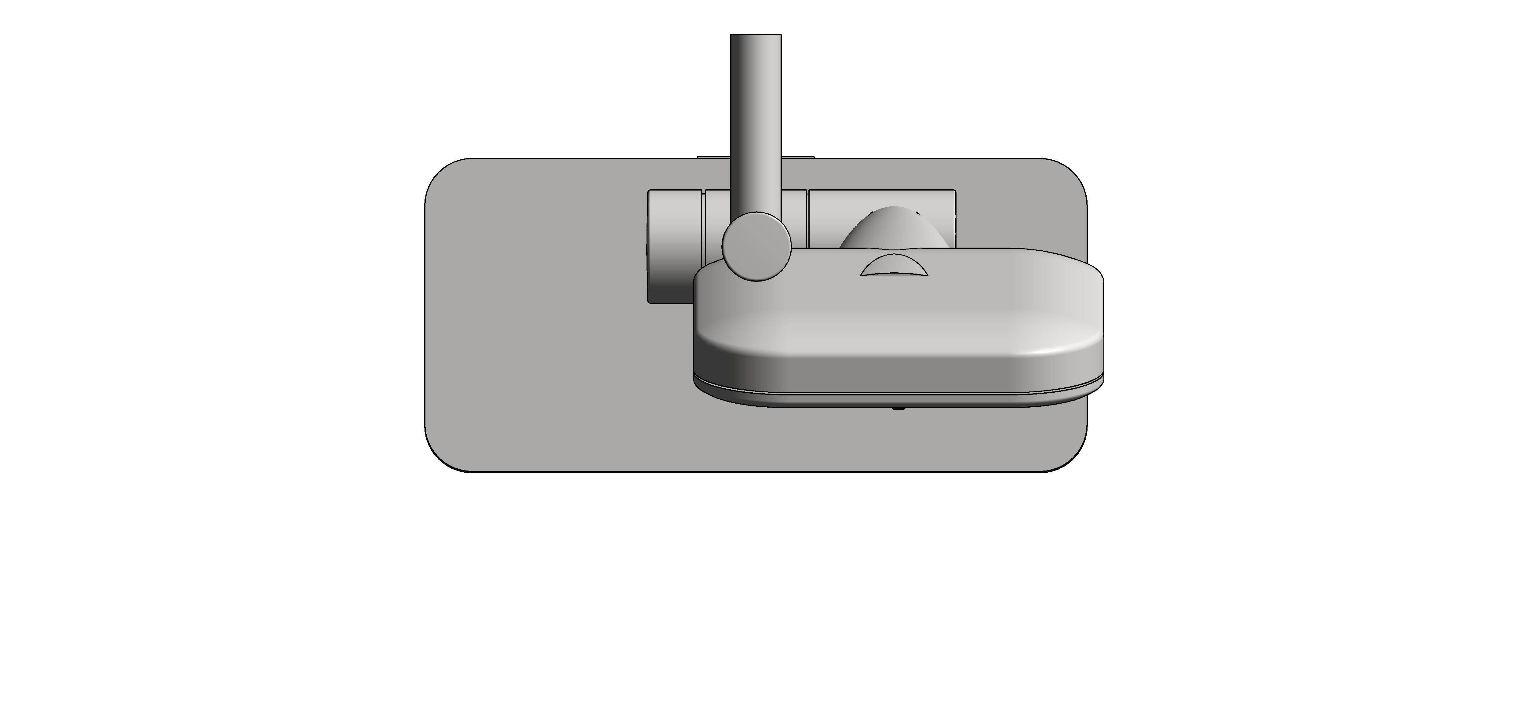 bimstore plan image of the Rainshower Smart Active 130 Cube Shower Rail Set 600 - 26622000 from Grohe