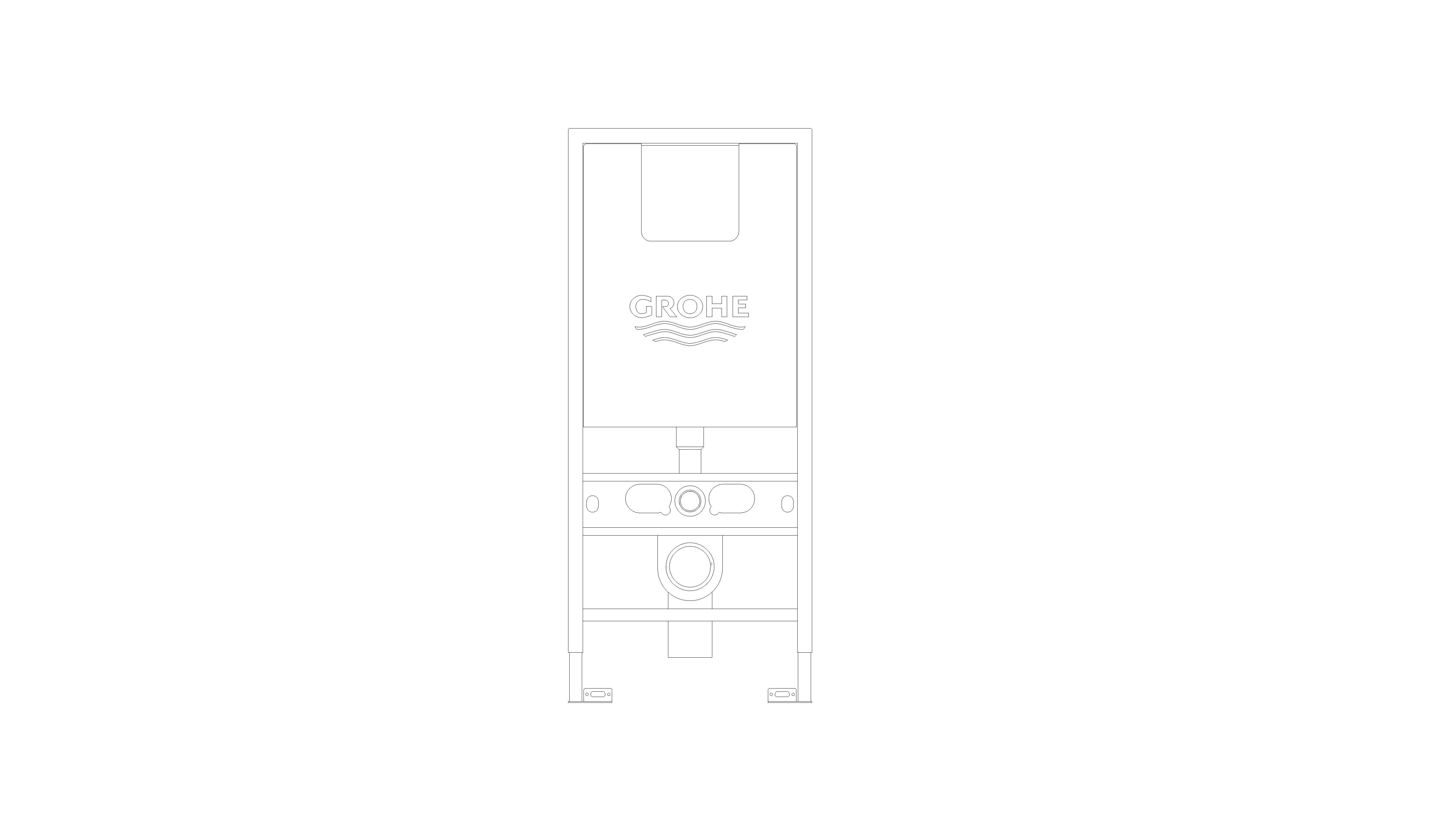 bimstore front image of the Rapid SLX Wall Hung WC Frame - 3960100D from Grohe
