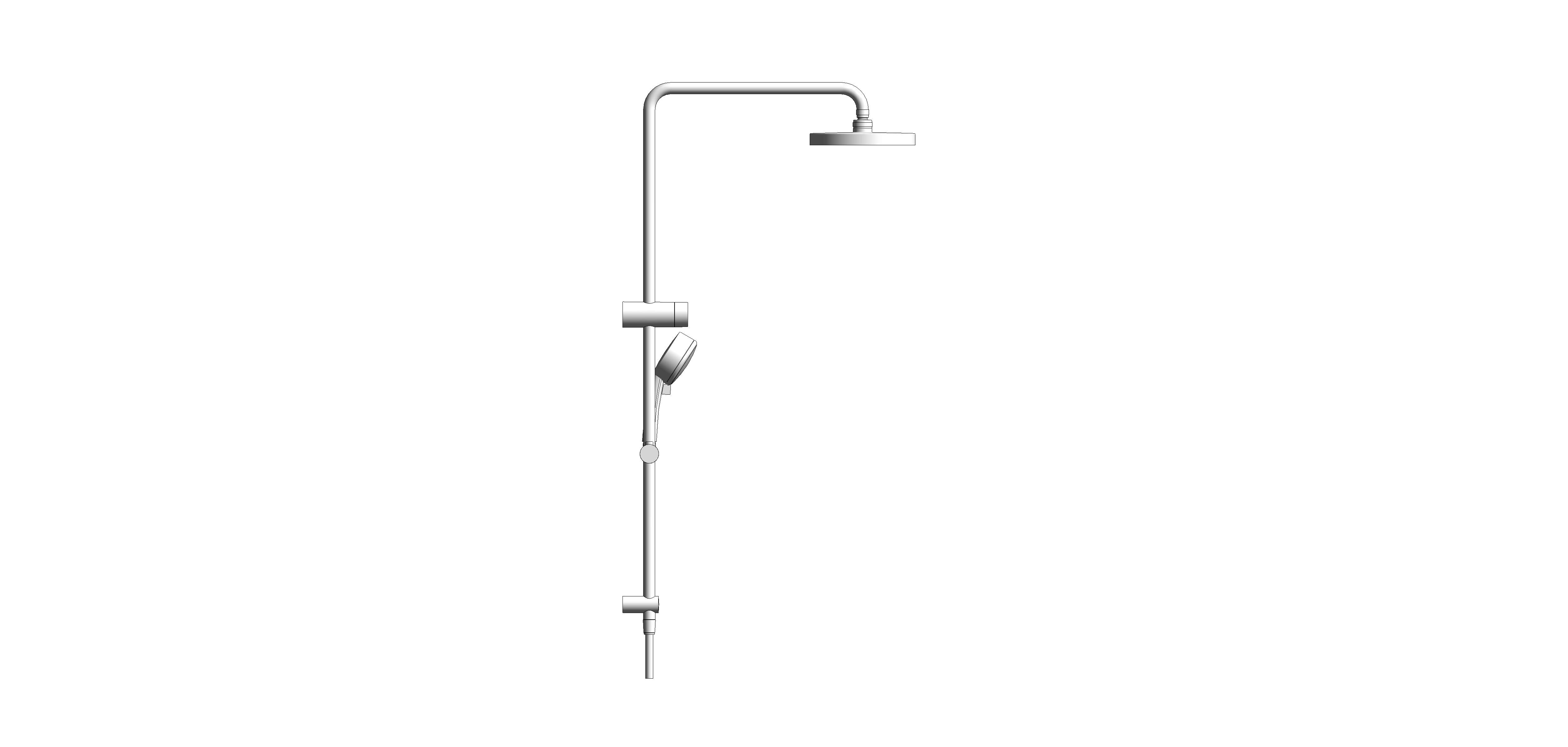 bimstore side image of the RetroFit 200 Shower System - 26609000 from Grohe