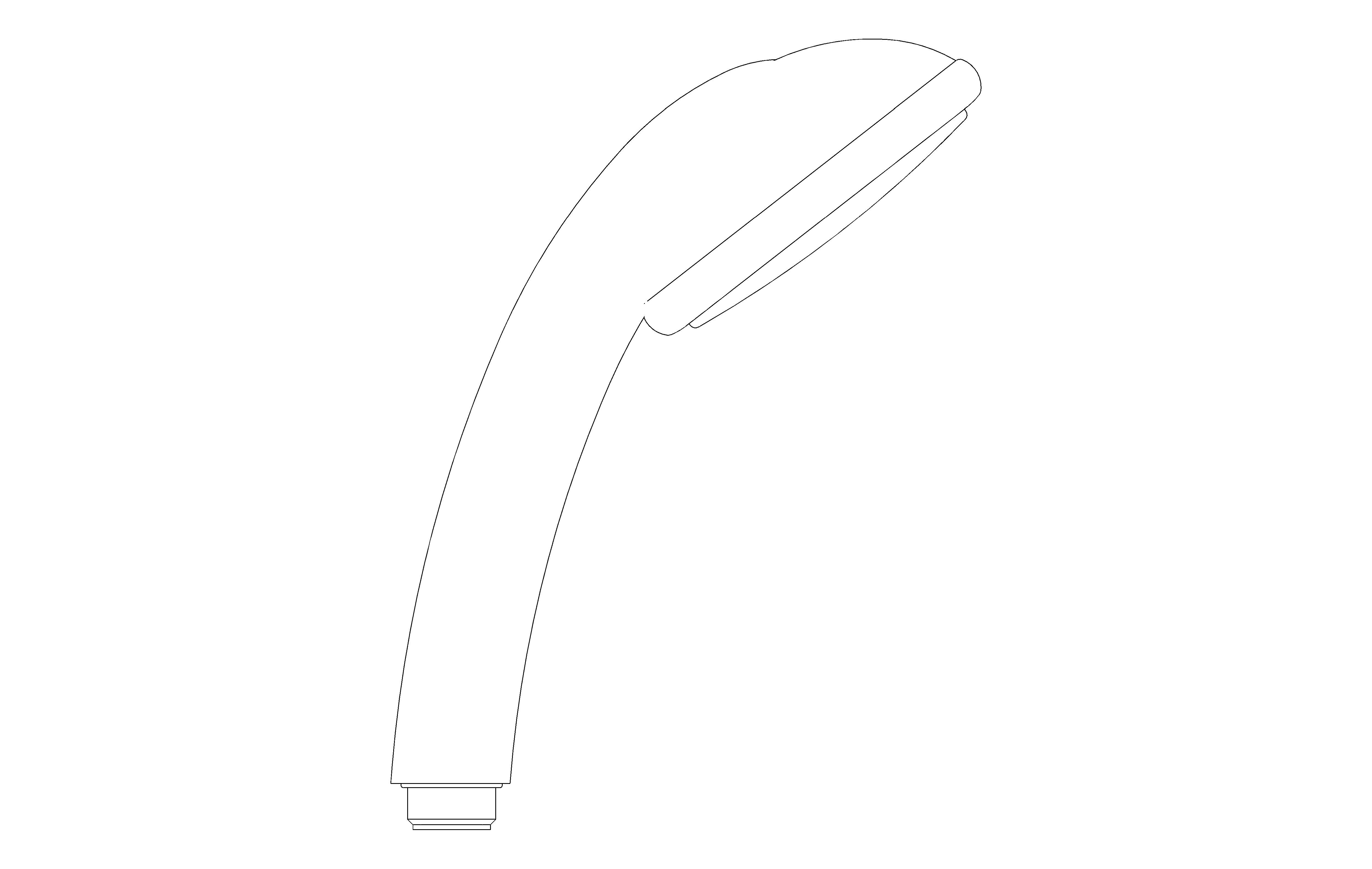 bimstore side image of the Tempesta 100 Hand Shower 4 Sprays - 28421002 from Grohe