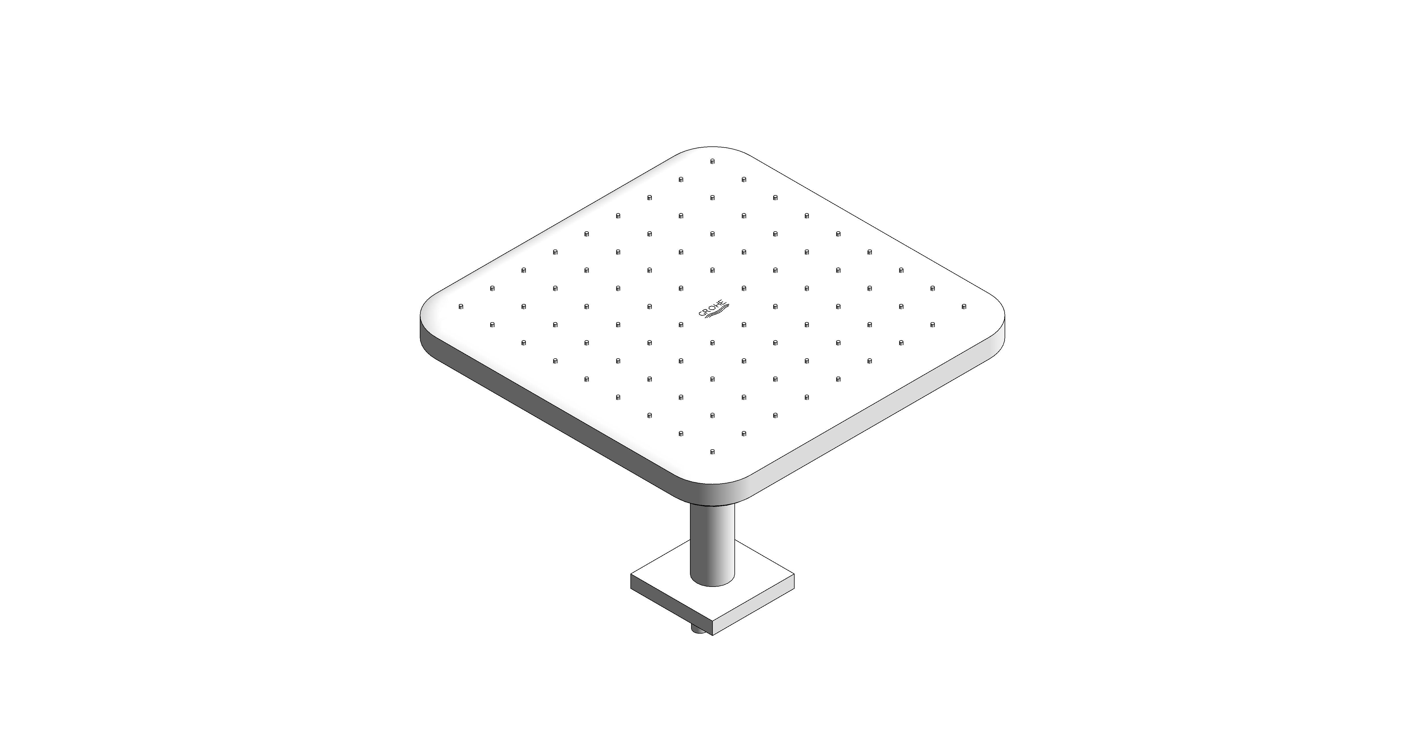 bimstore 3D image of the Tempesta - 250 Cube Head Shower Set - 26683000 from Grohe