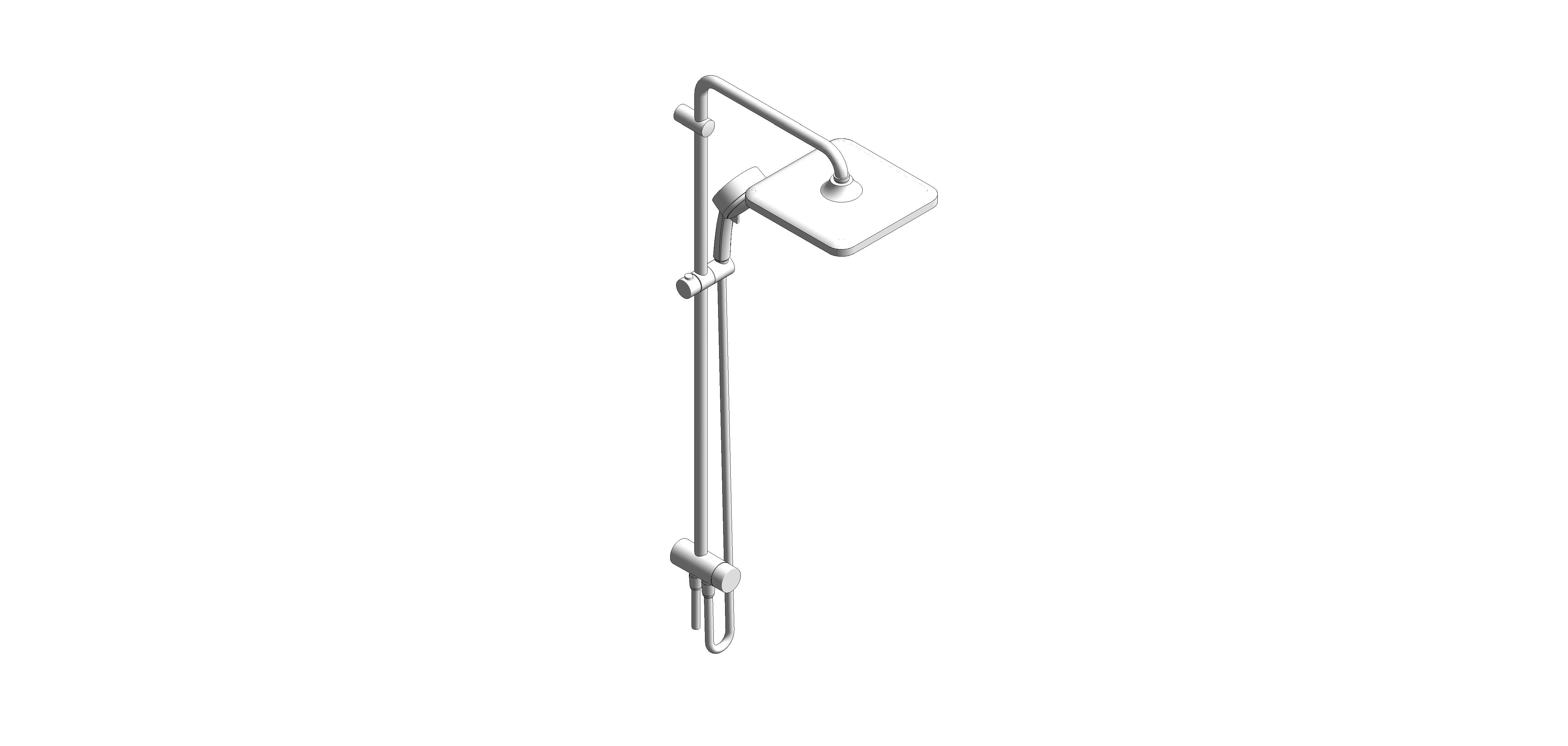 bimstore 3D image of the Tempesta System - 250 Cube Shower System - 26694000 from Grohe