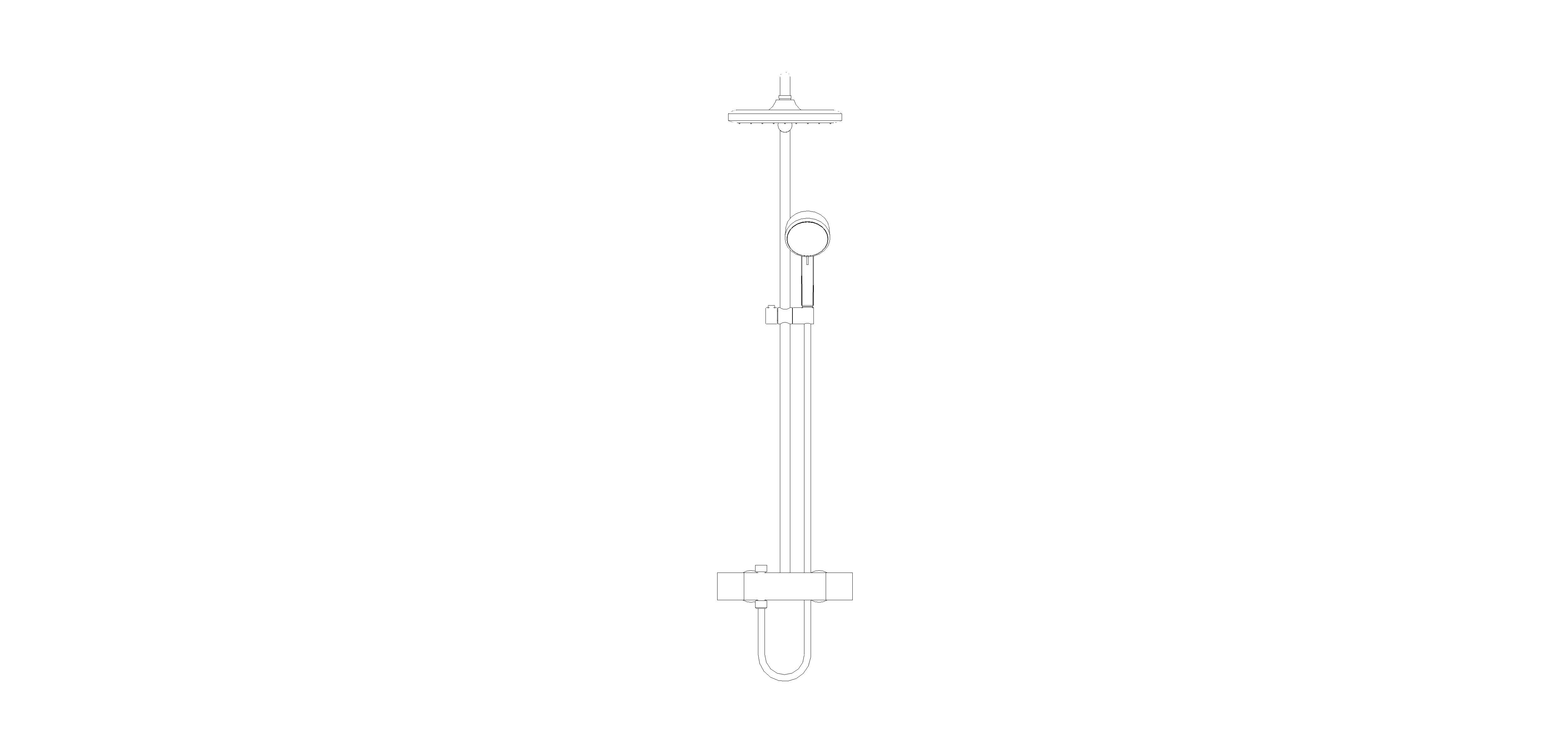 bimstore front image of the Tempesta System - 250 Cube Shower System - 26689000 from Grohe