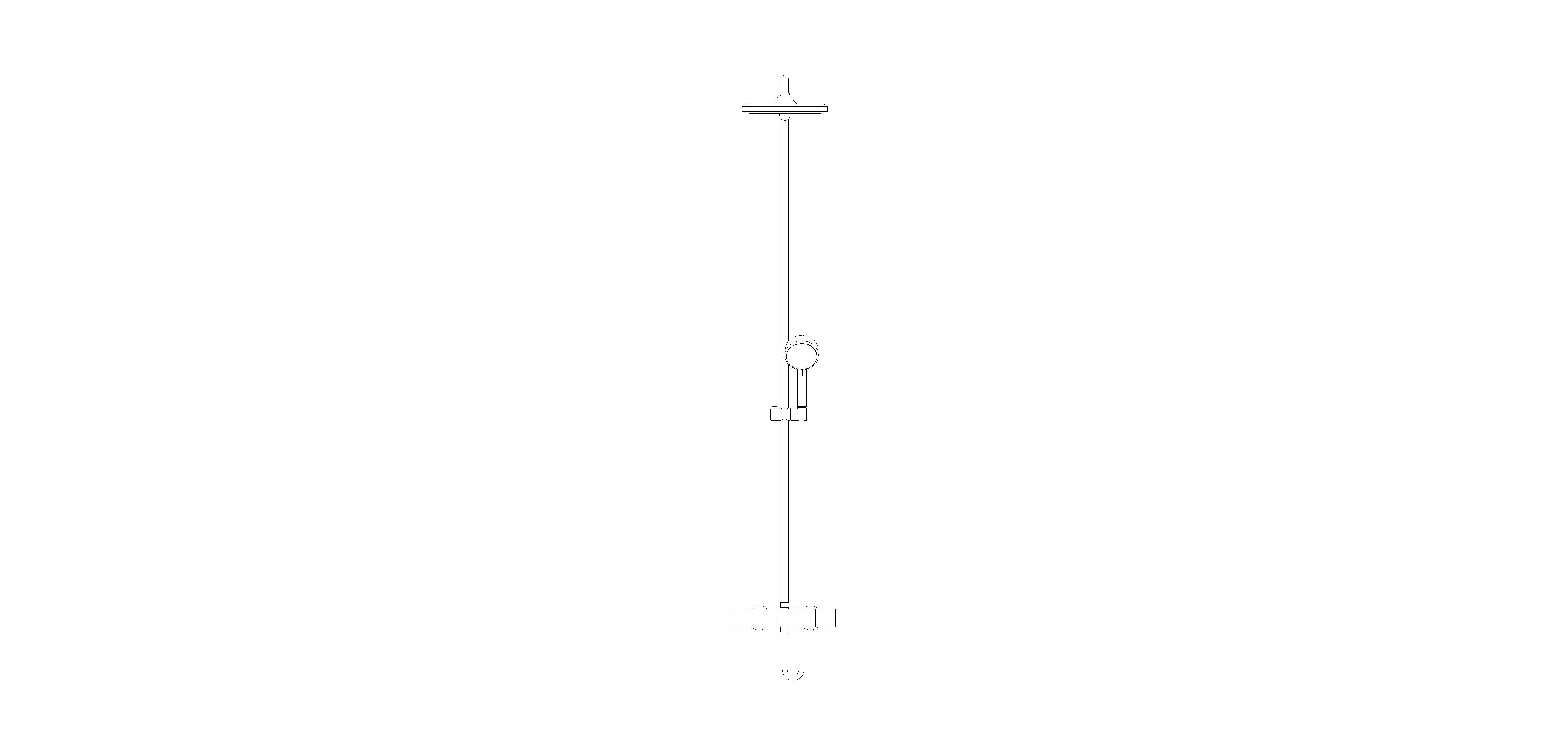 bimstore front image of the Tempesta System - 250 Cube Shower System - 26691000 from Grohe