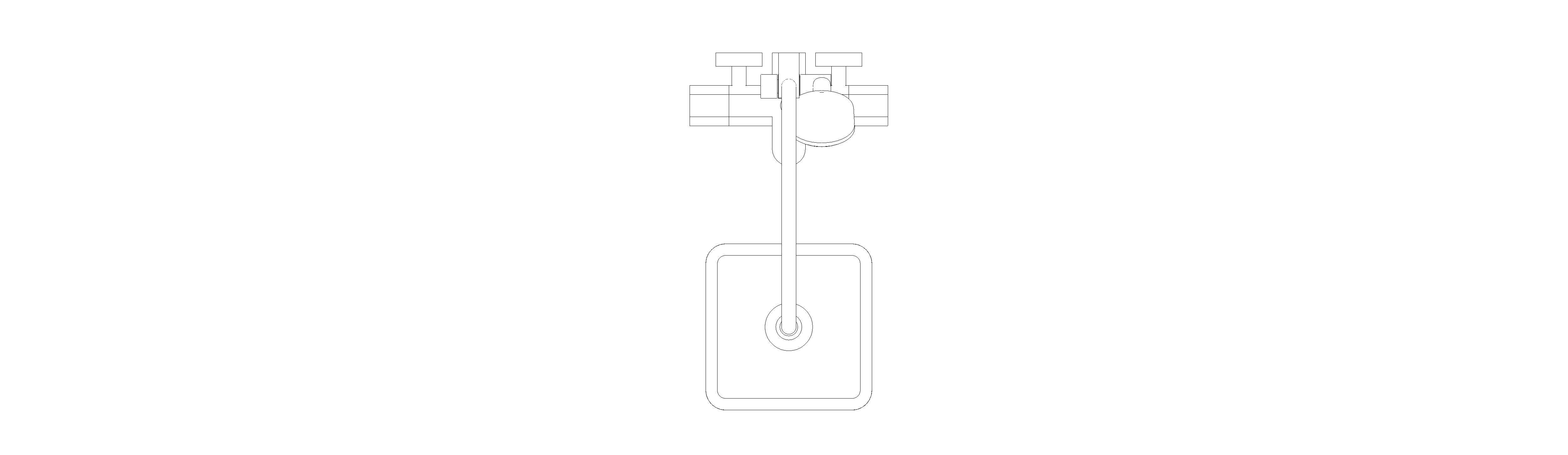 bimstore plan image of the Tempesta System - 250 Cube Shower System - 26691000 from Grohe