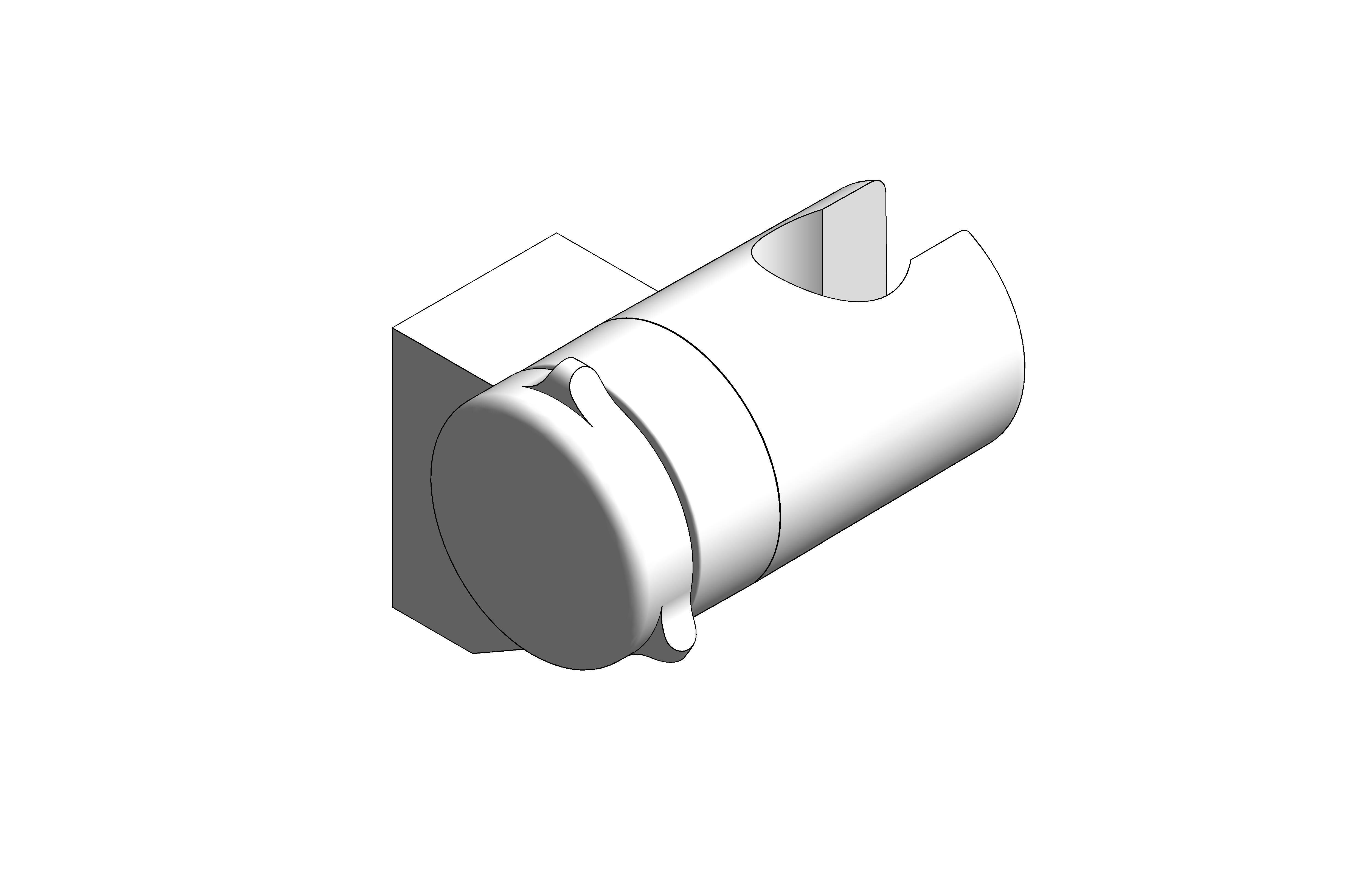 Product:  Tempesta Wall Hand Shower Holder - 27595000