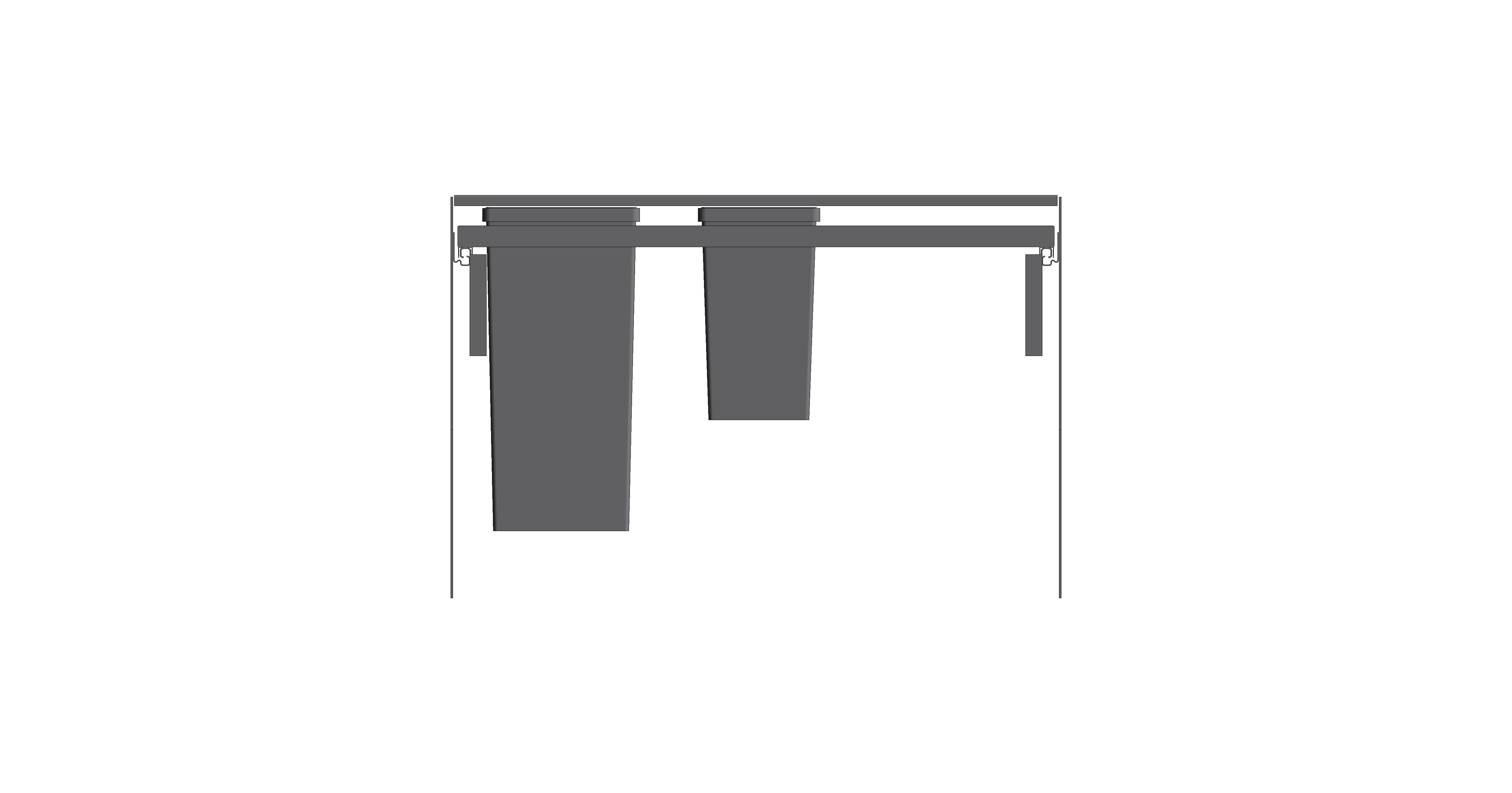 Product: Grohe - Waste separation system 90 cm - 11 l / 29 l - 40982000