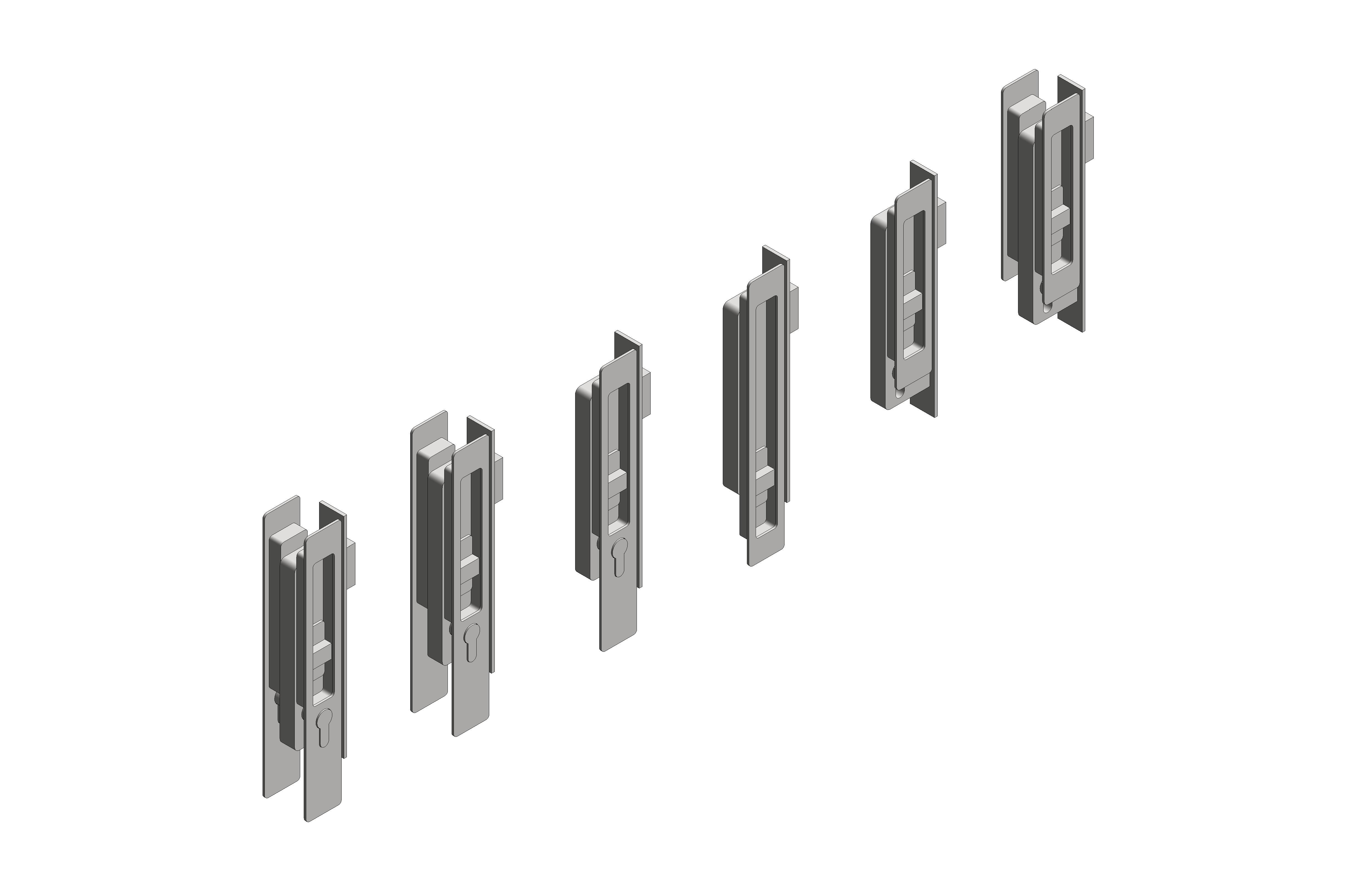 Image of Sliding Door Hardware | HB640 Series Lock Sets