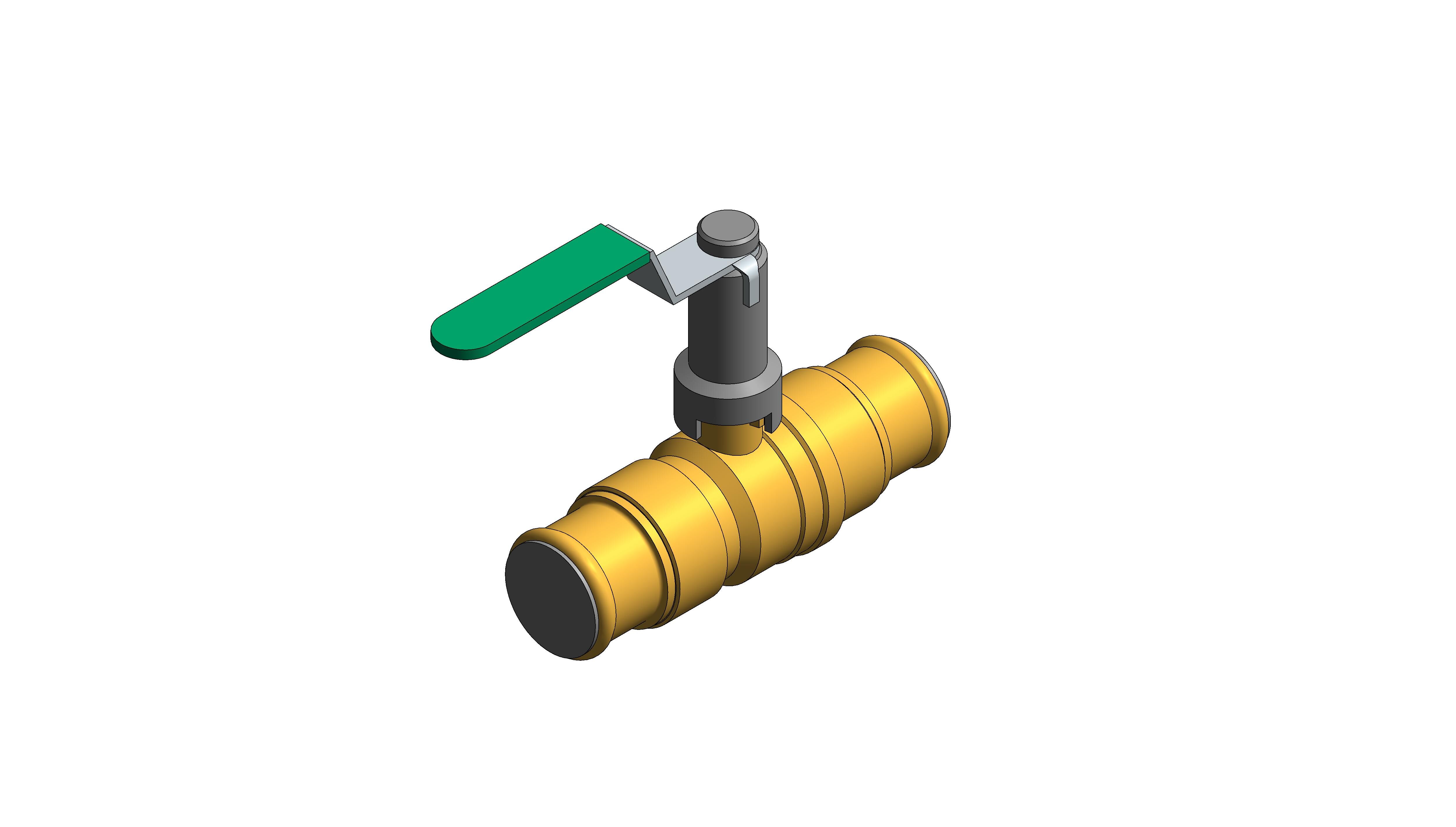 Product: Fig. 100EXT.PF - Ball Valve With Extension Stem Lever - DZR