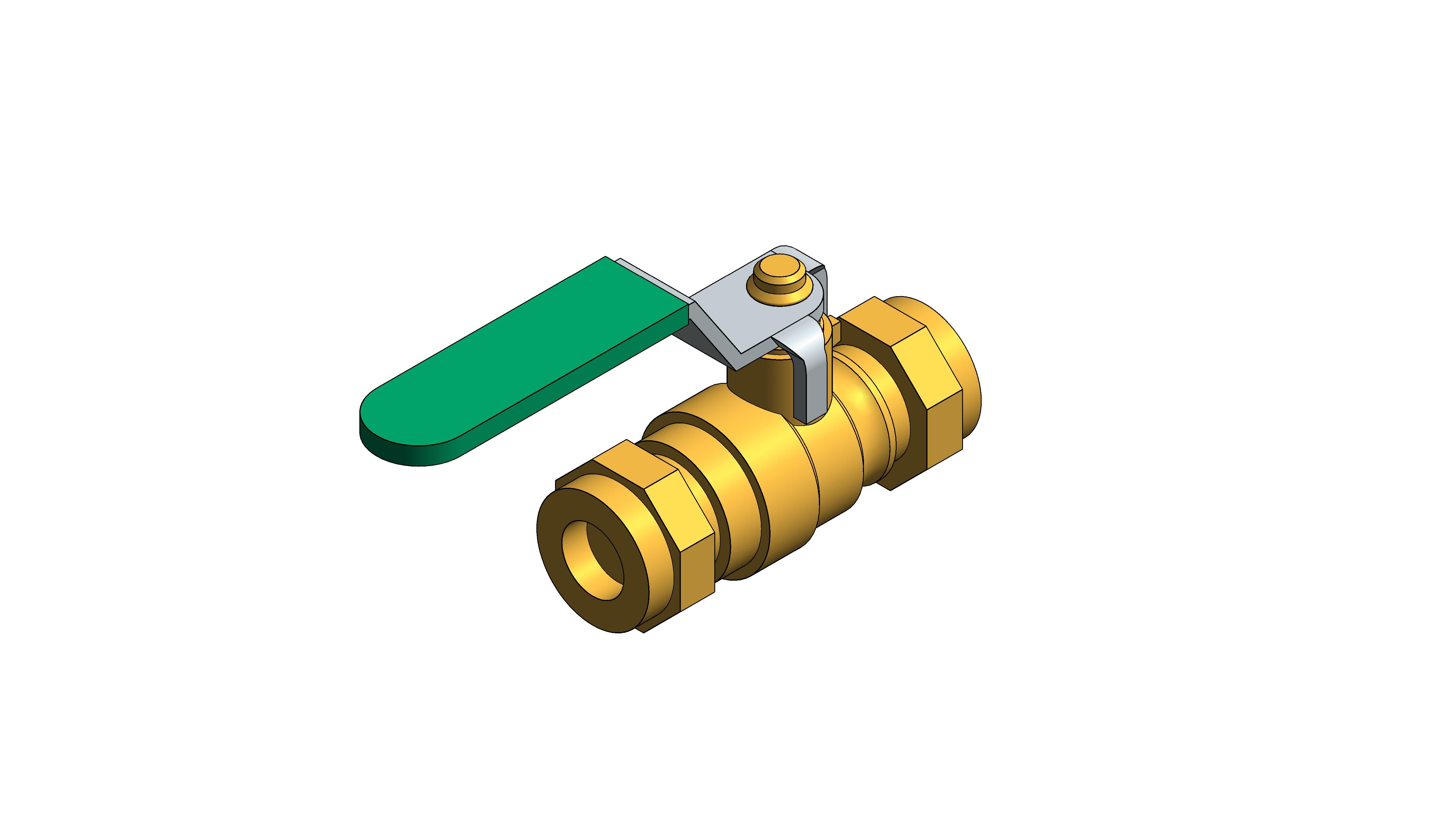 Product: Fig. 116C - Compression Ended Ball Valve - Bronze