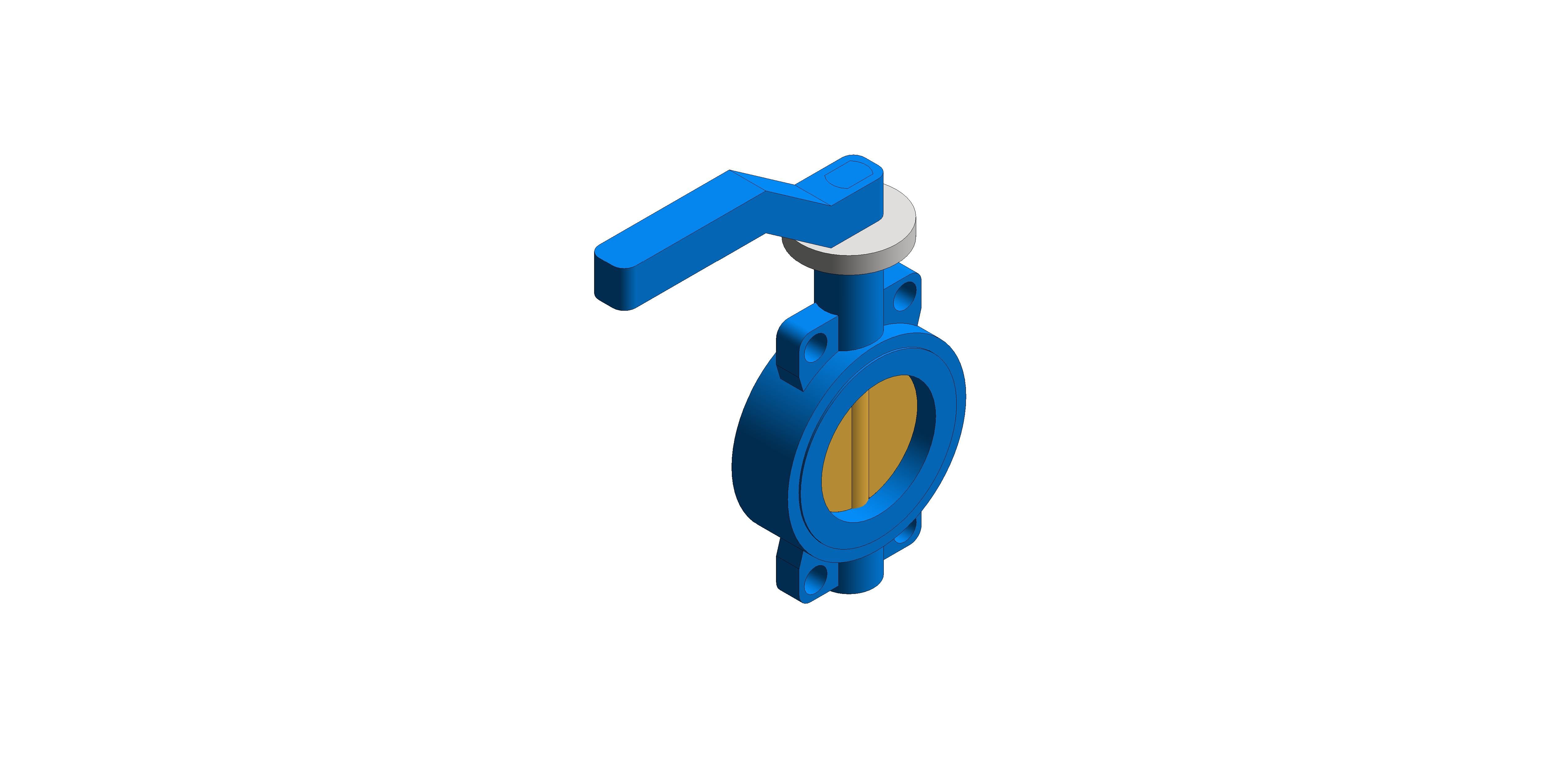 Product: Fig. 950 - Semi-Lugged Lever Operated Butterfly Valve - Ductile Iron (2019-2025 Design)