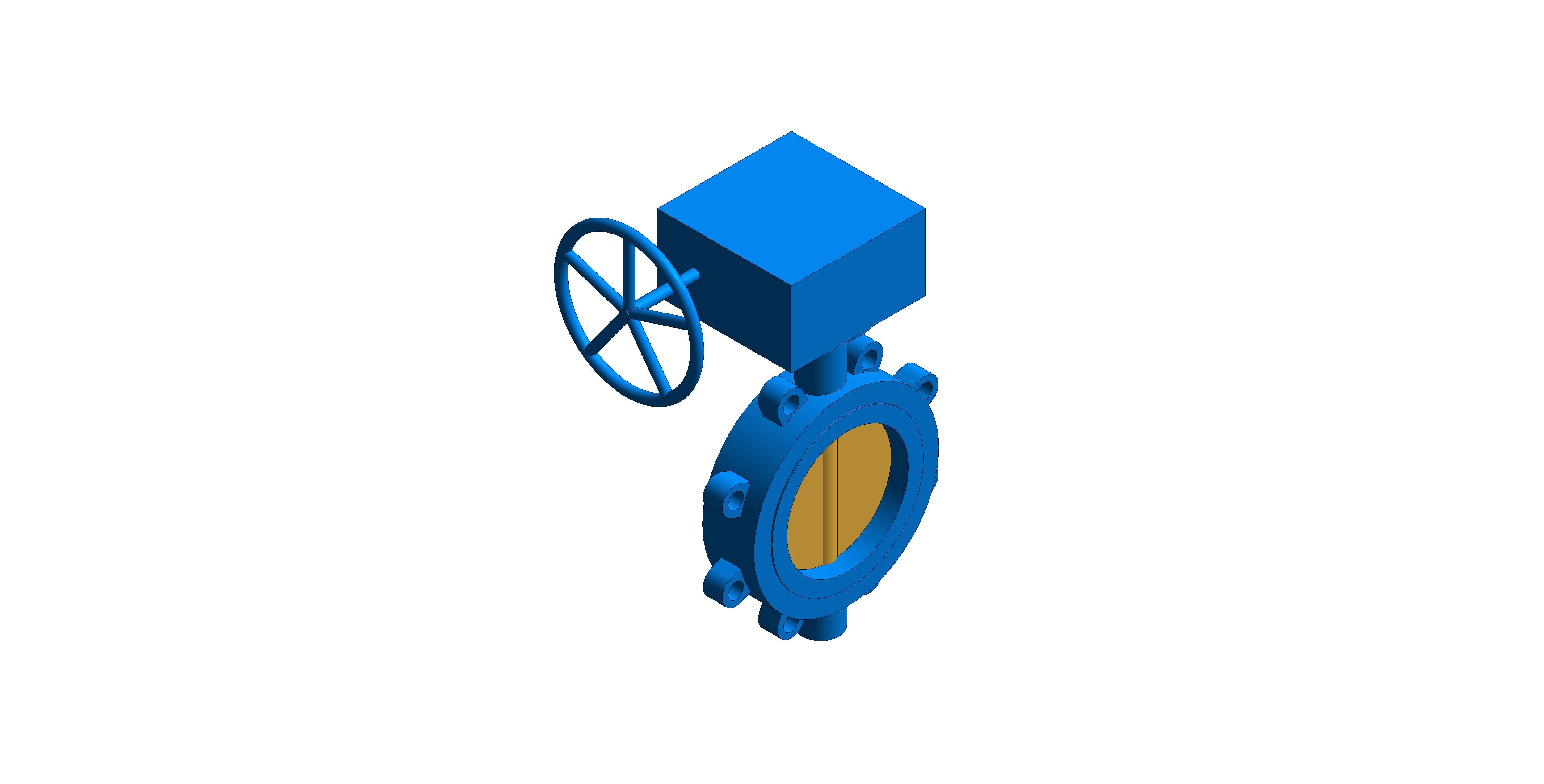Product: Fig. 970WG - Fully-Lugged Gearbox Operated Butterfly Valve - Ductile Iron (2019-2025 Design)