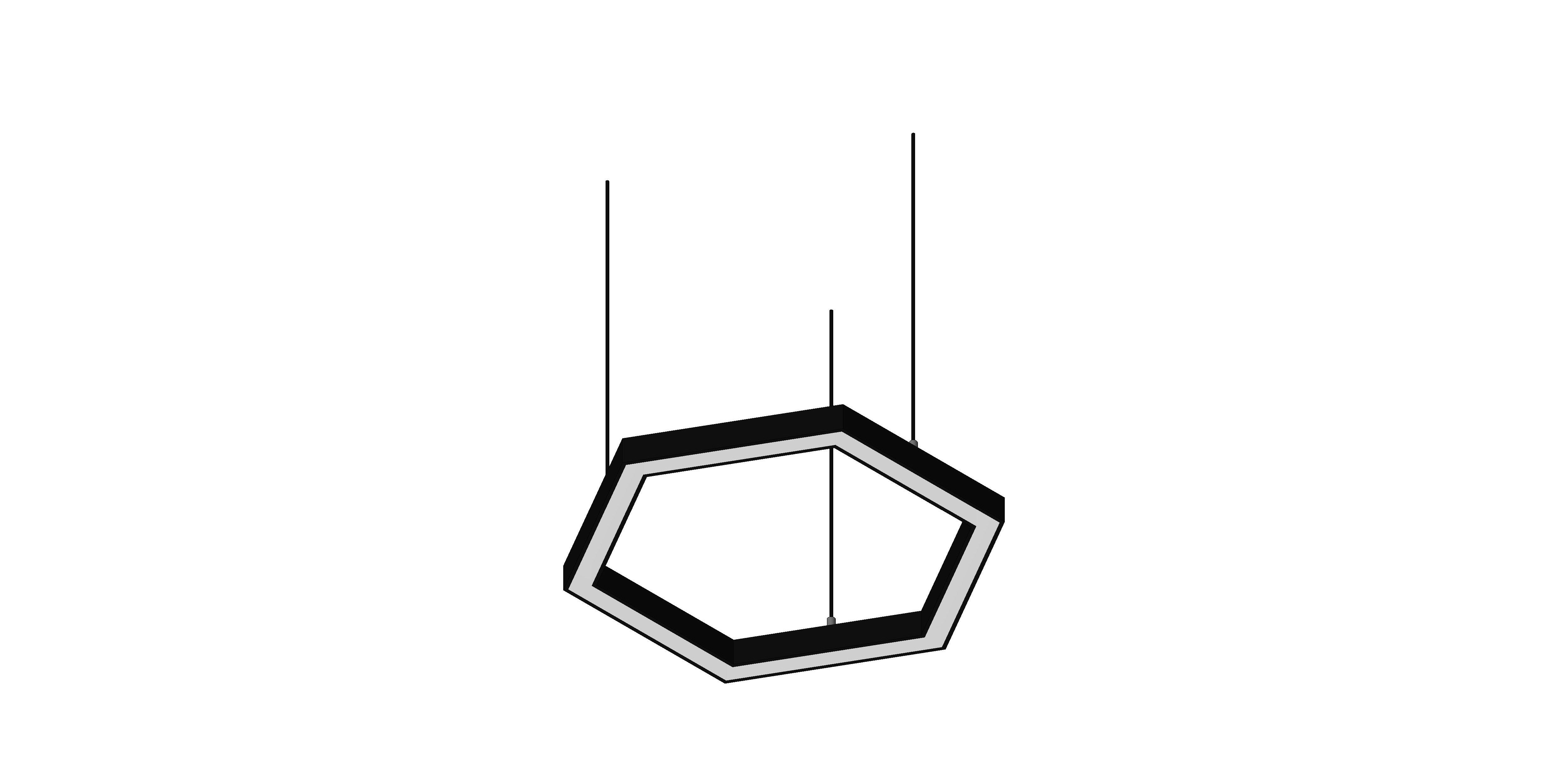 Product: M-Line Slimline Hexagon Suspended Lighting