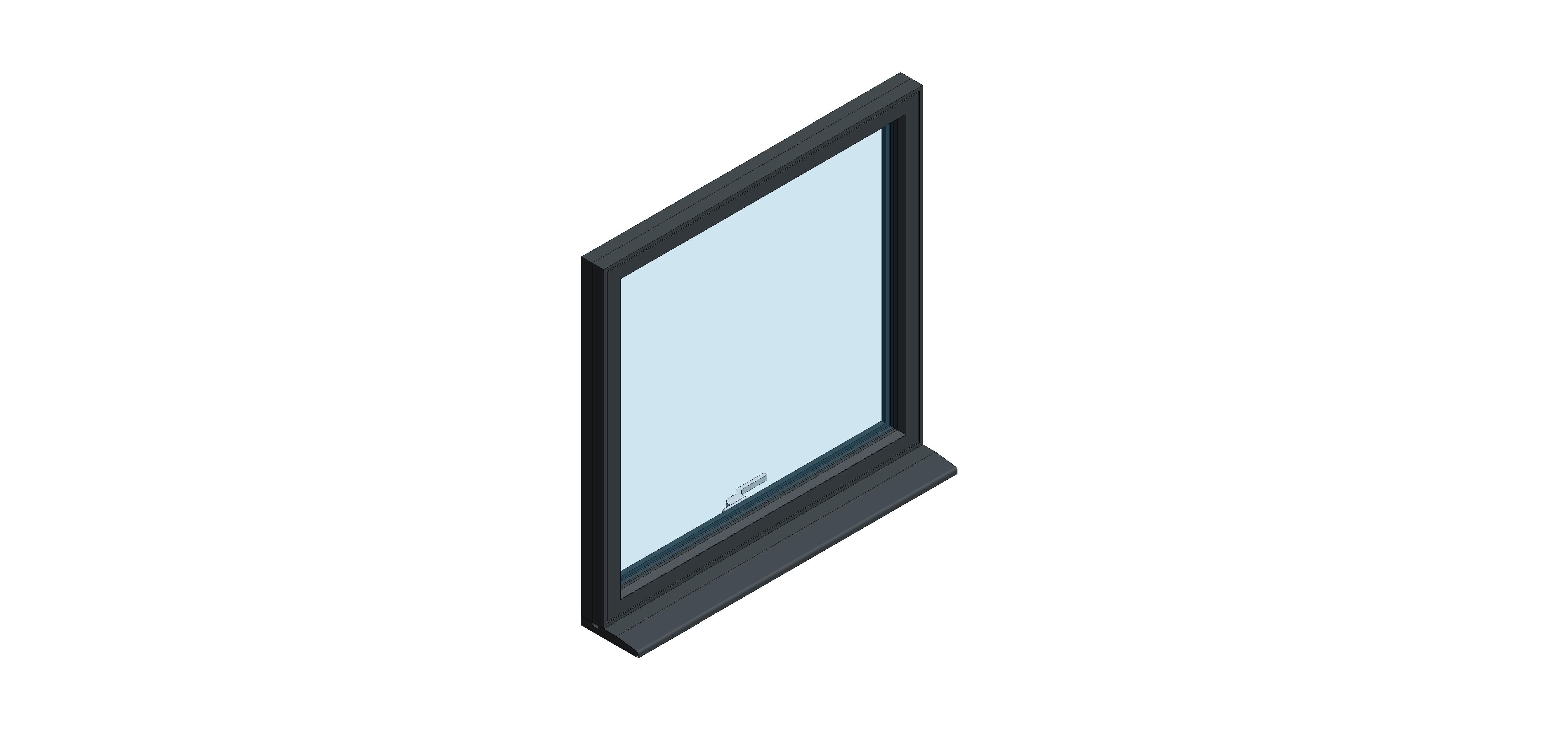 Product: OW-70 Aluminium Window – Top Hung