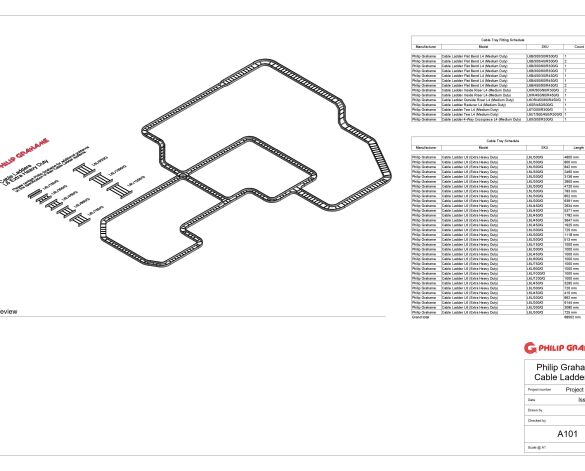 Product: L6 Cable Ladder Medium Duty - 150mm Sidewall