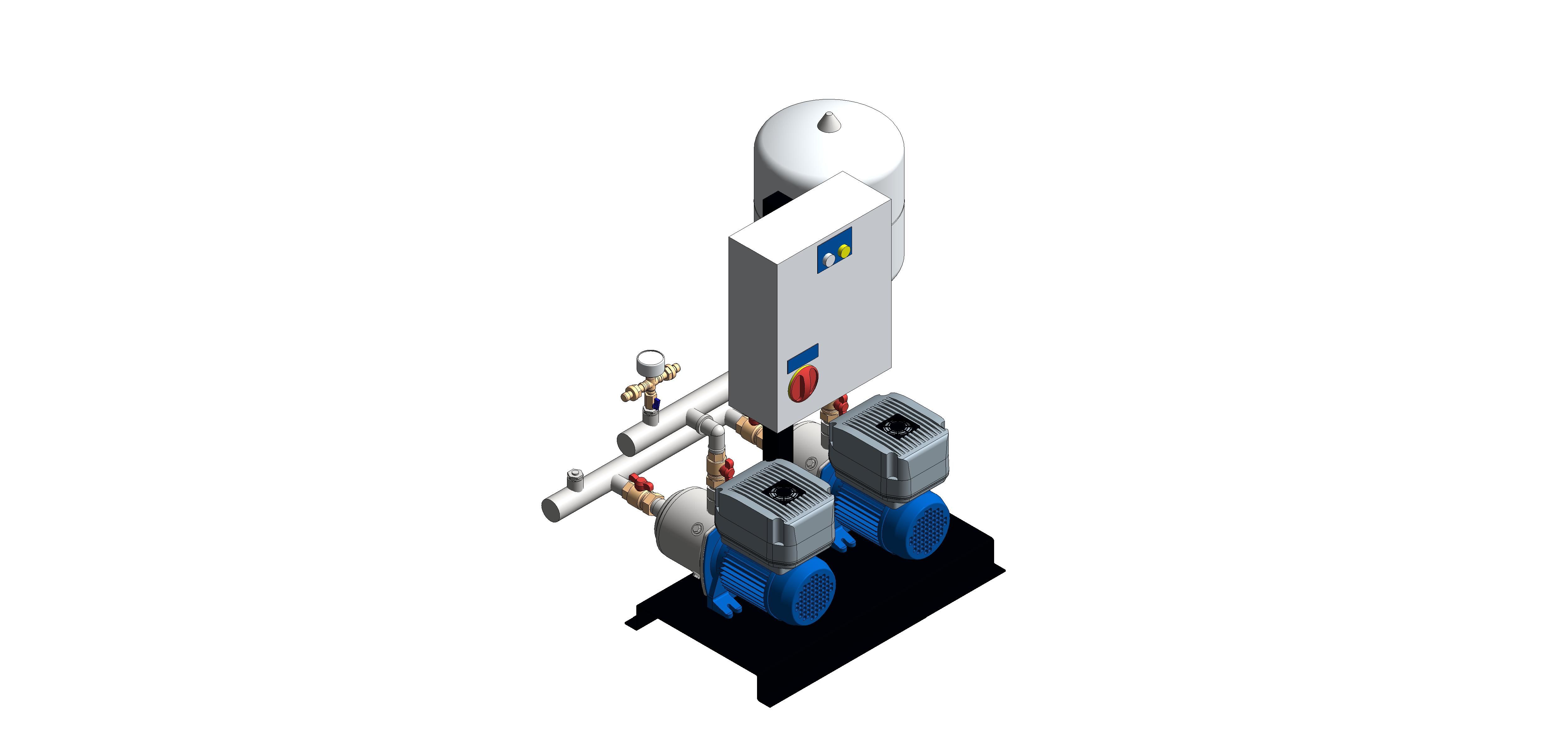 Product: PUK VARI TWIN SM (2 L/S @ 3 Bar) Variable Speed Booster Pump