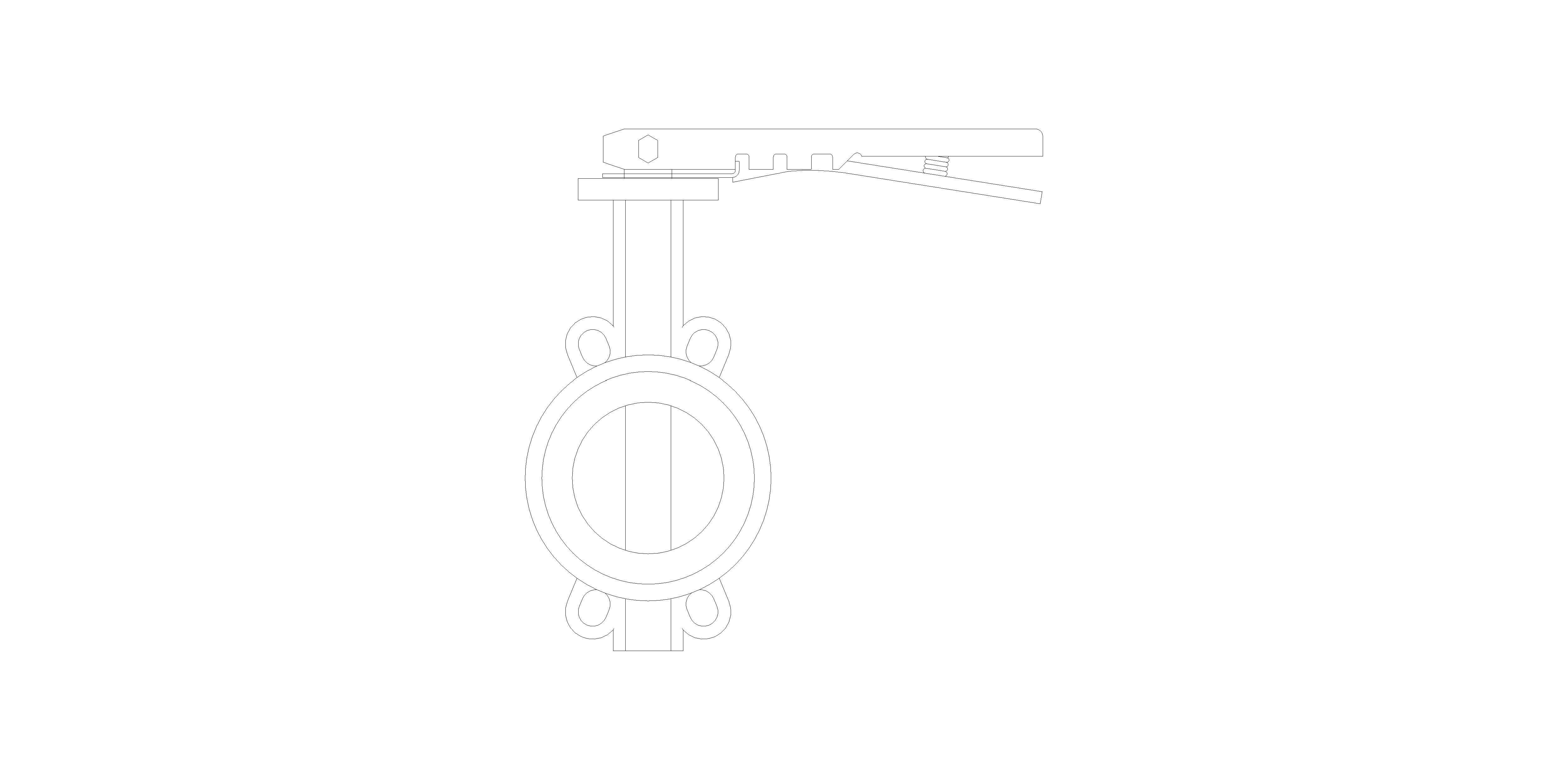 Product: BFIV301503 - Semi Lugged  Butterfly Valve
